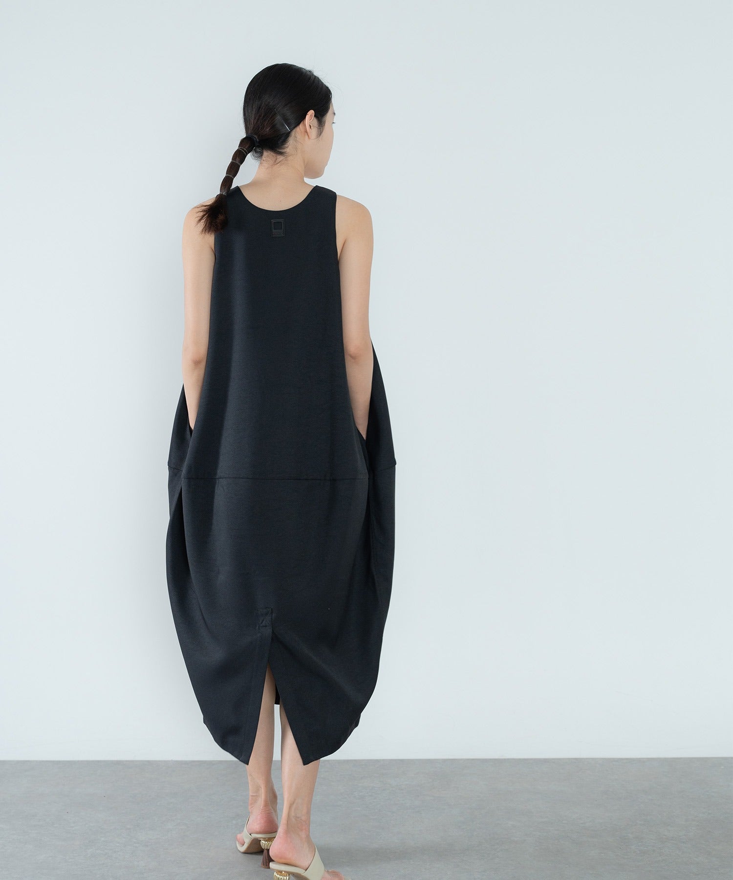 balloon skirt cami dress