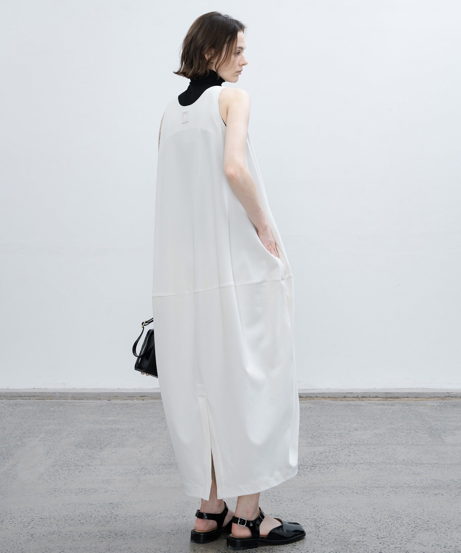 balloon skirt cami dress