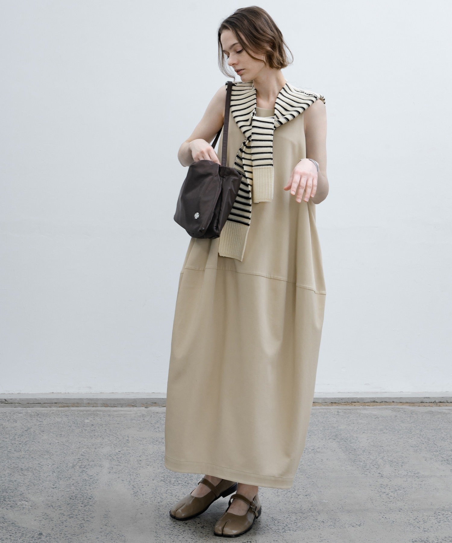 balloon skirt cami dress