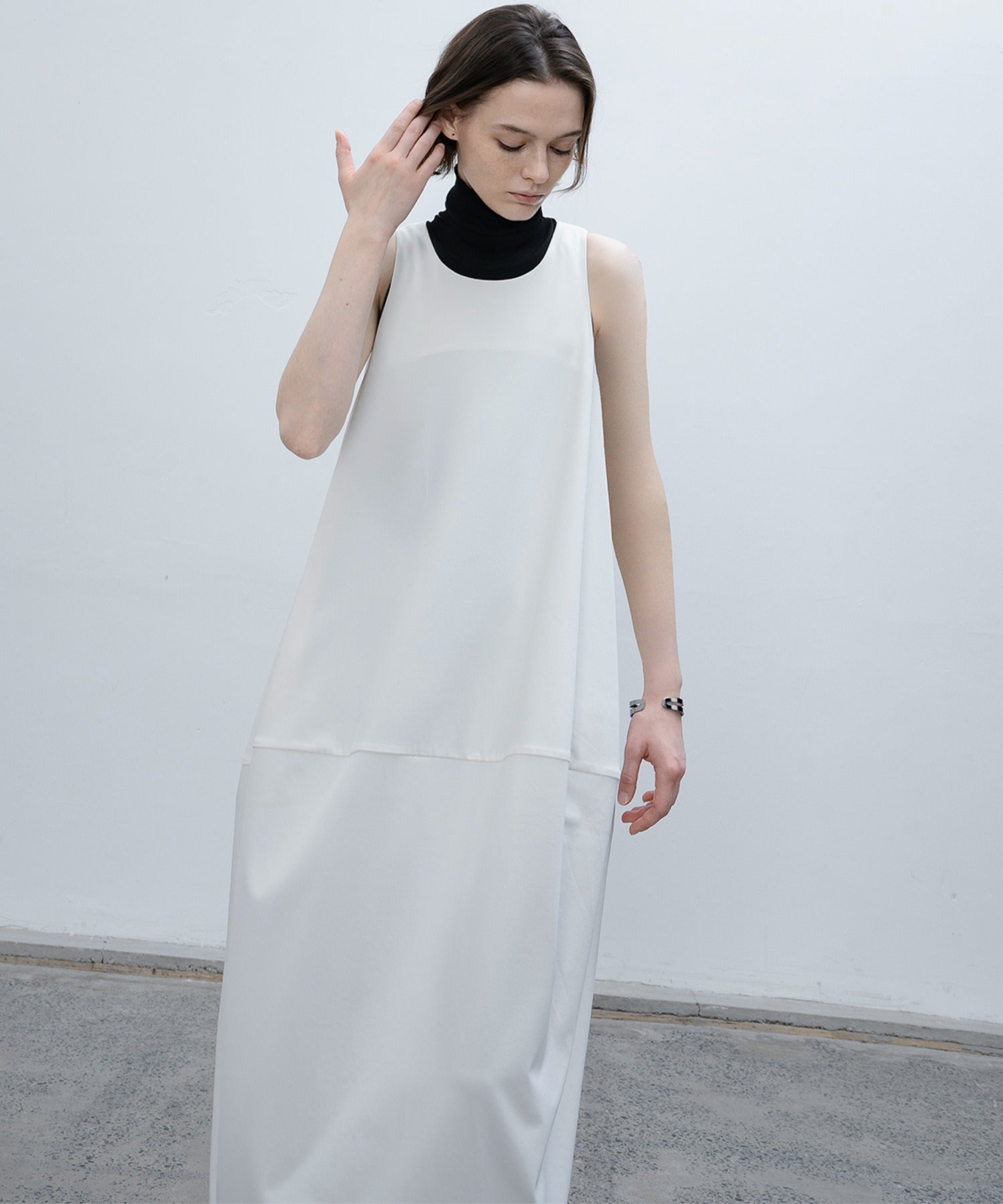 balloon skirt cami dress