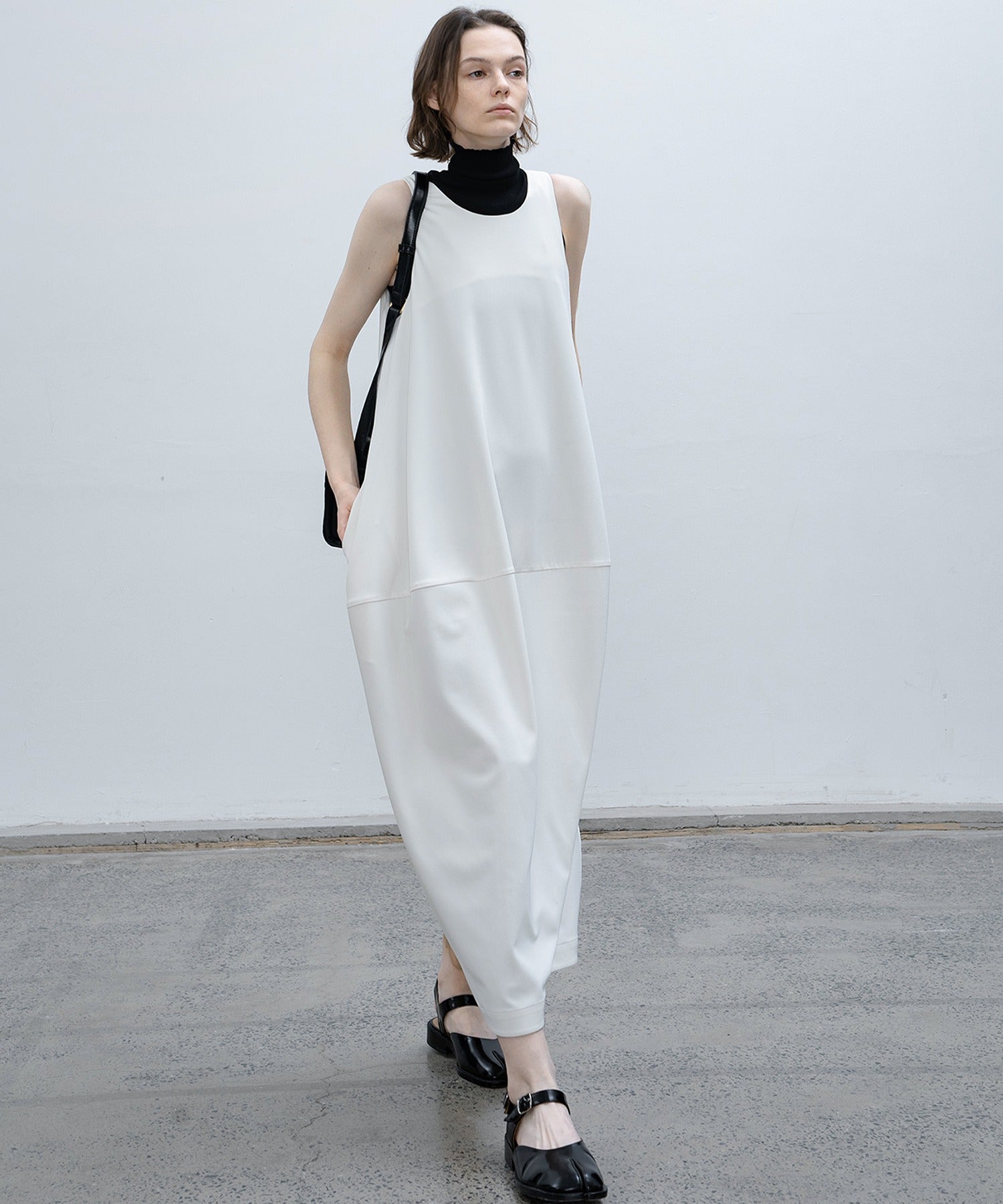 balloon skirt cami dress