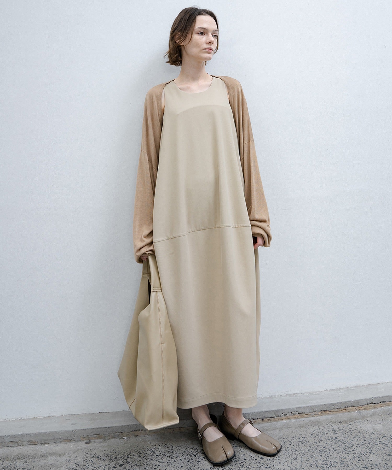 balloon skirt cami dress