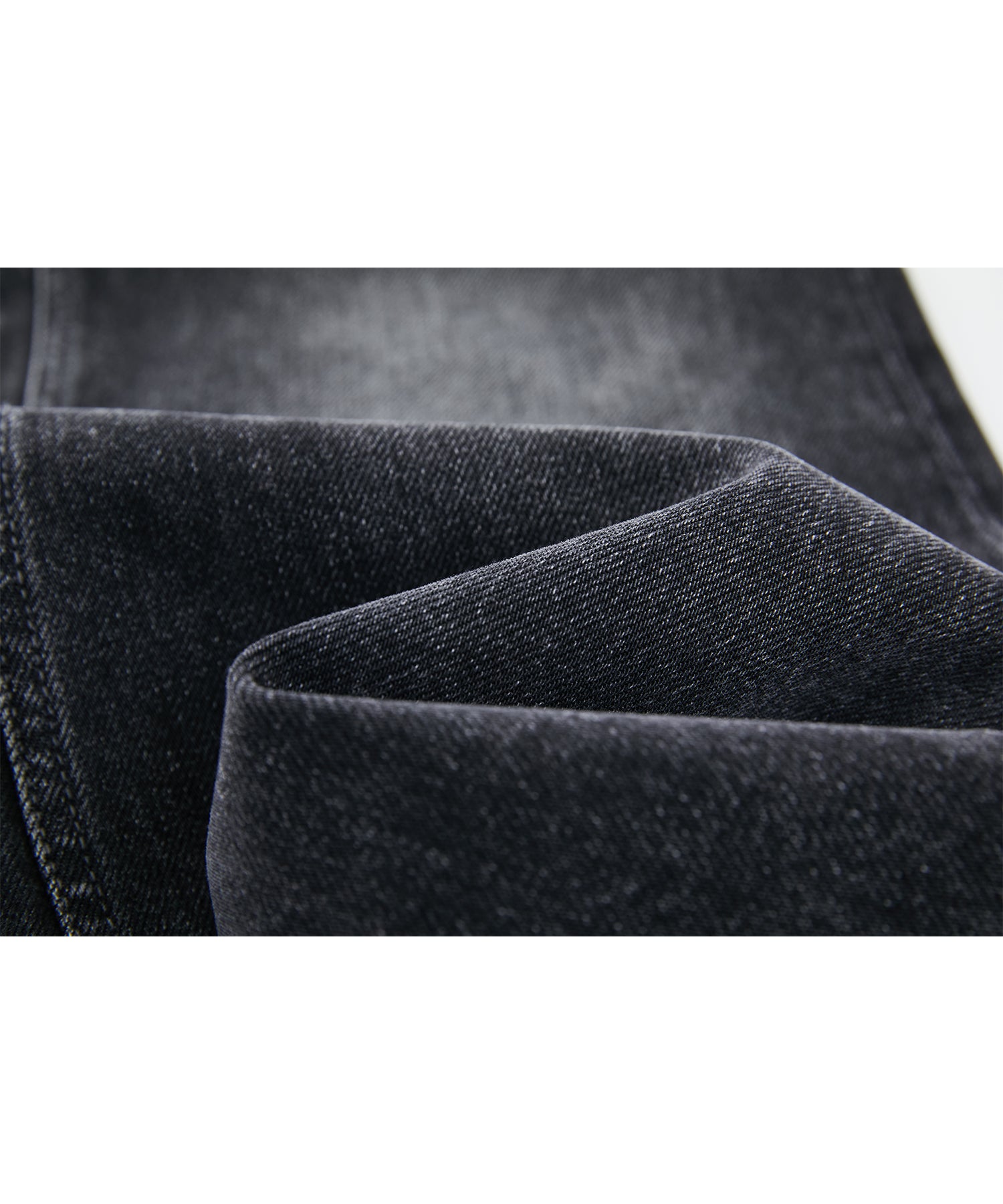 Dark Gray Washed Slightly Flared Jeans