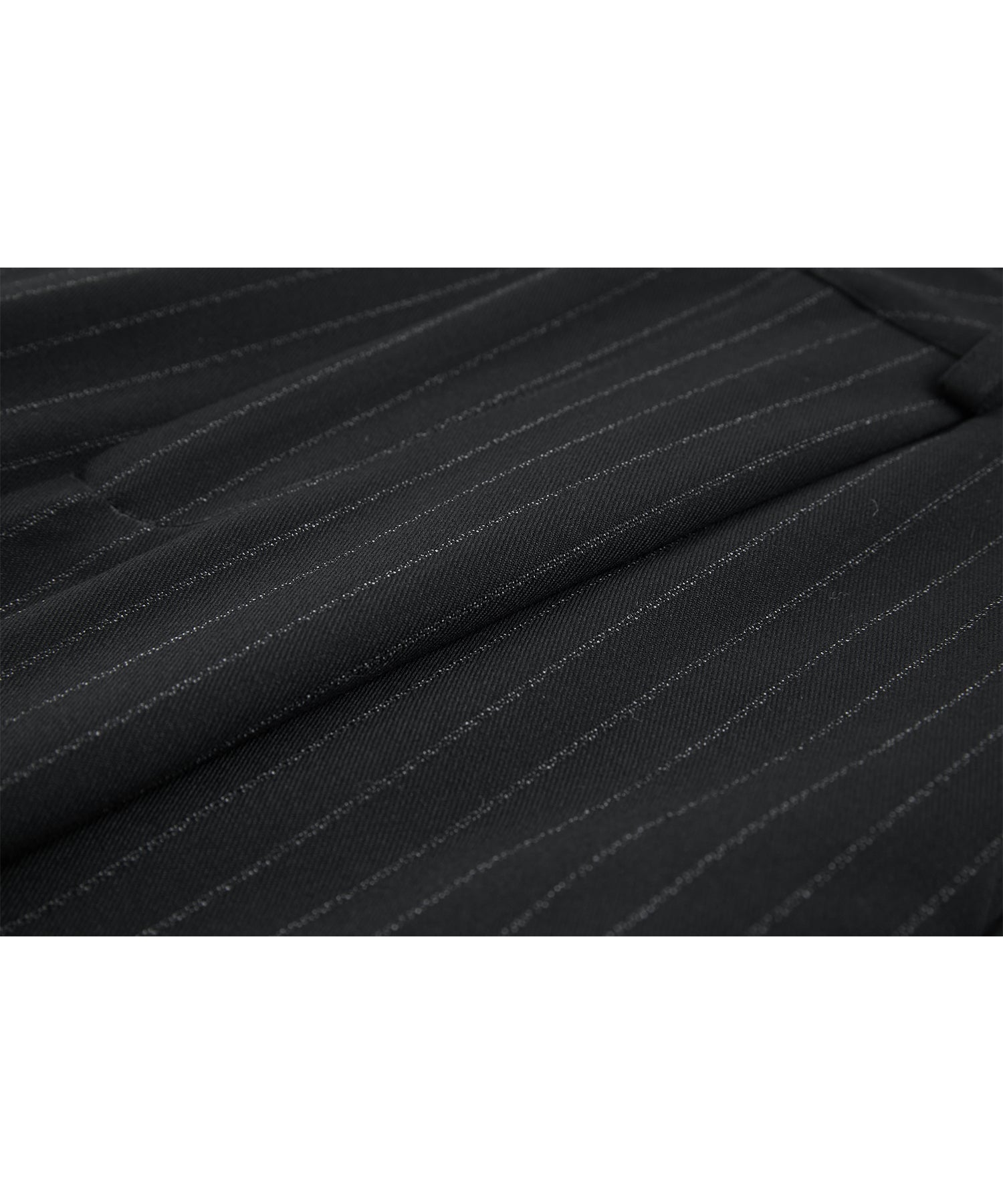 High-Waisted Striped Wide Slacks