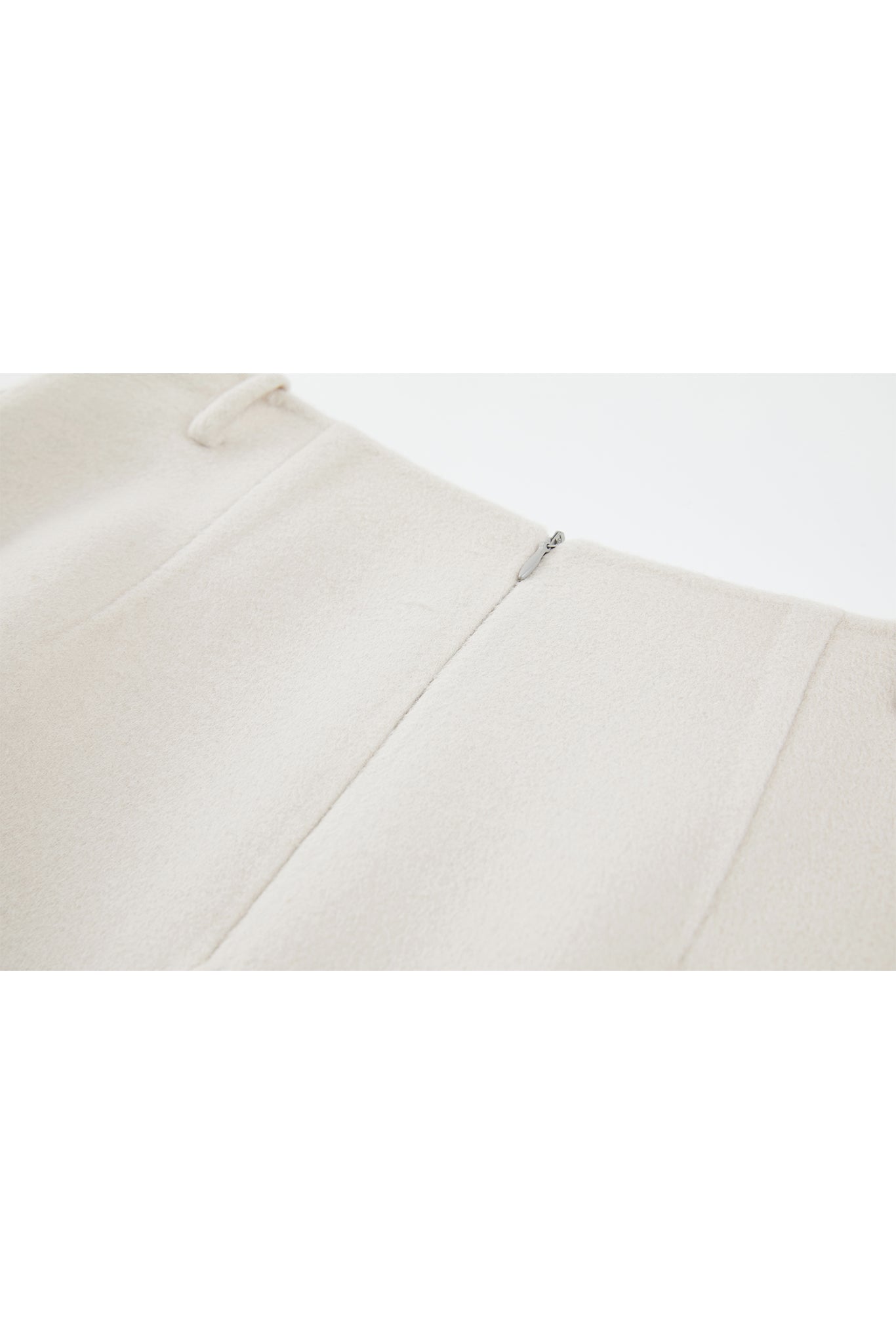 Wool Twill Skirt with Gathered Detail & Bubble Silhouette