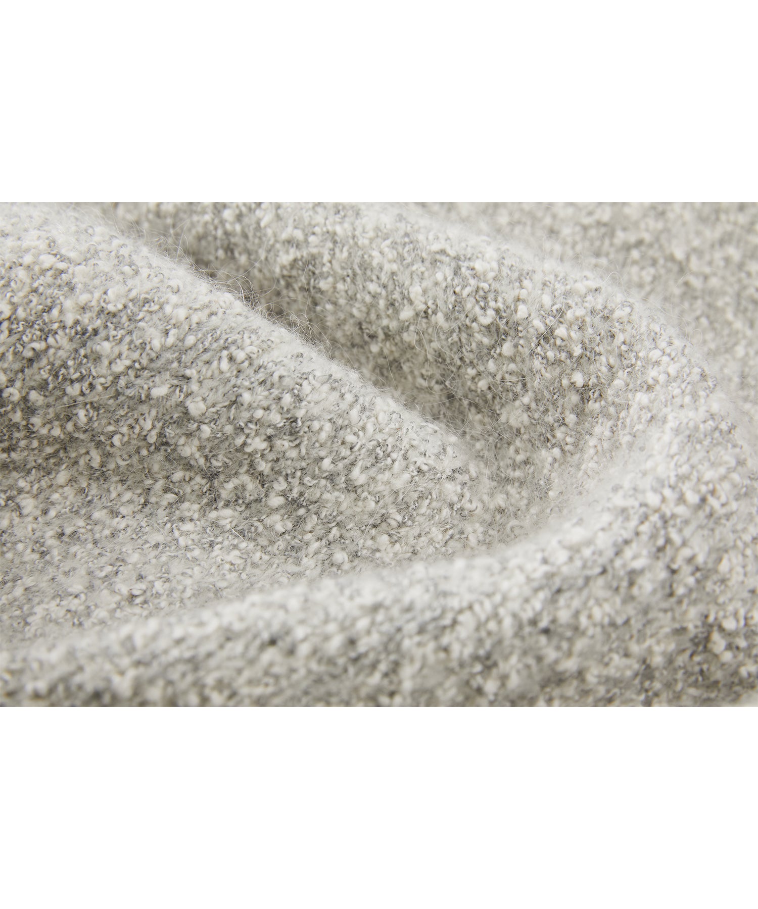 Nepped Knit Cardigan with Tweed Texture