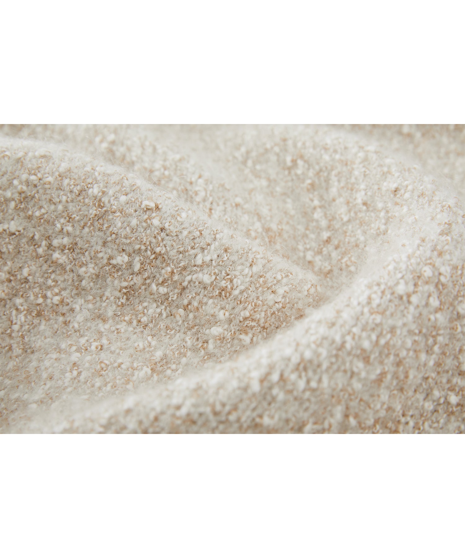 Nepped Knit Cardigan with Tweed Texture