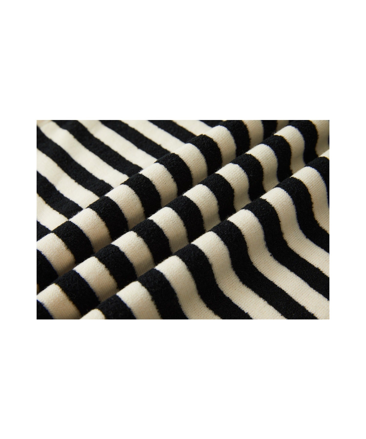 Textured Stripe Crew Neck Knit Sweater