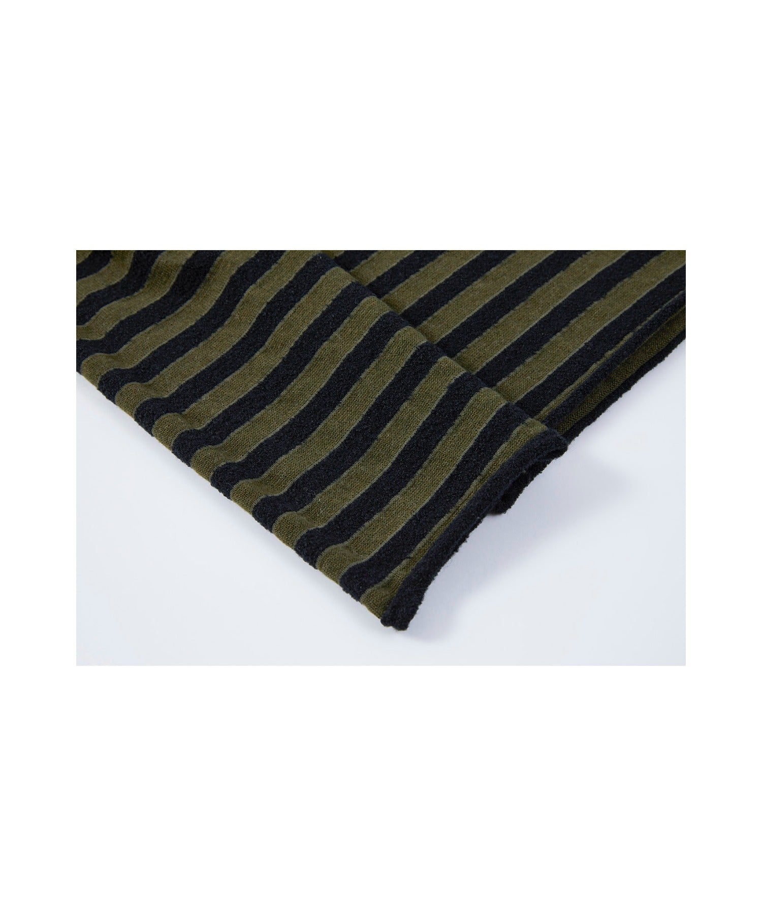 Textured Stripe Crew Neck Knit Sweater