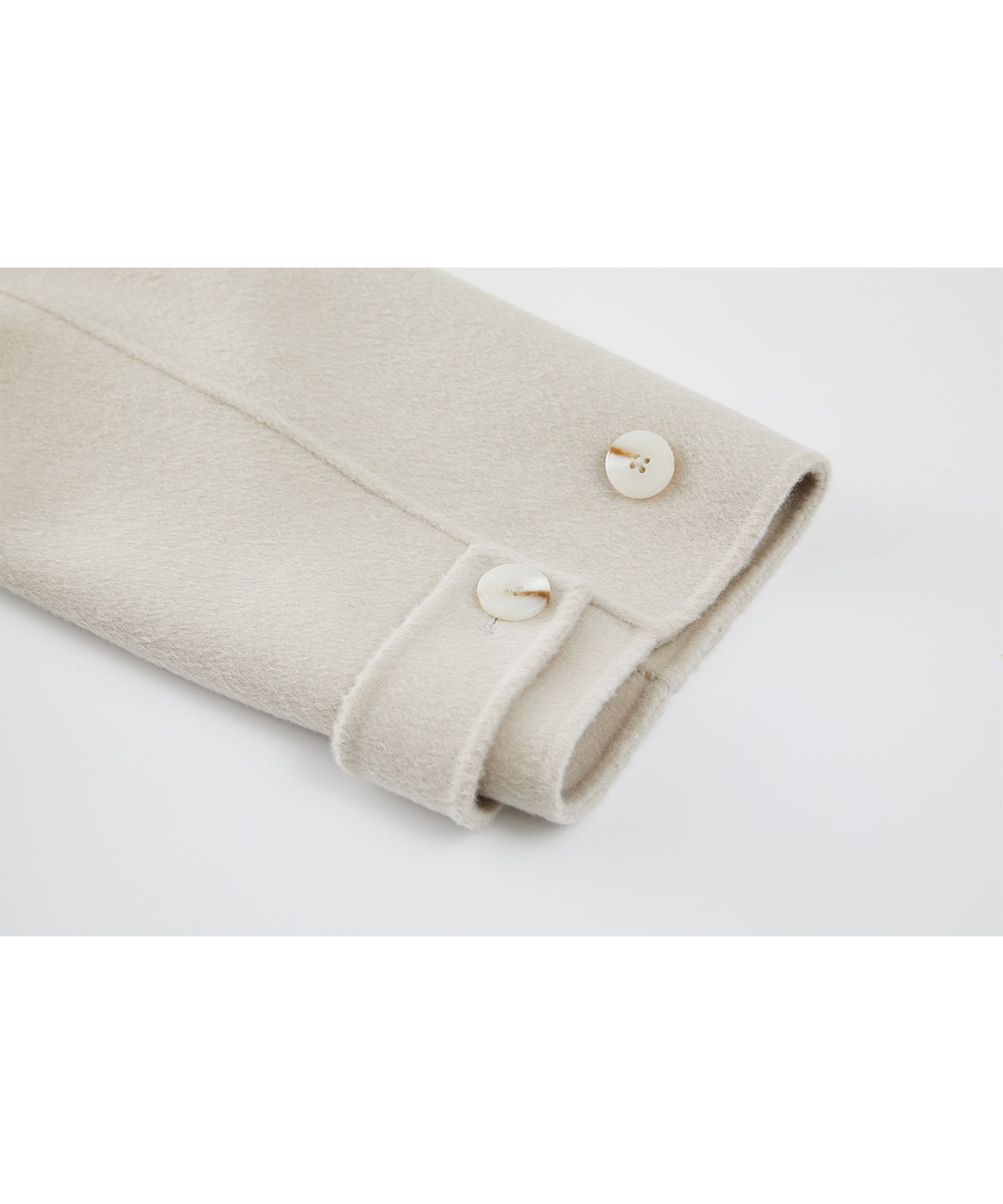 Raglan Sleeves Oversized Double-Faced Wool Coat