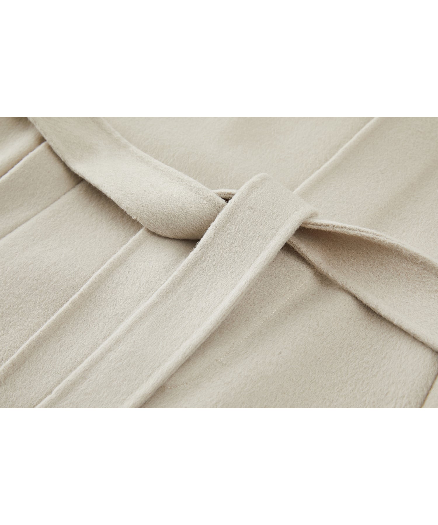 Raglan Sleeves Oversized Double-Faced Wool Coat