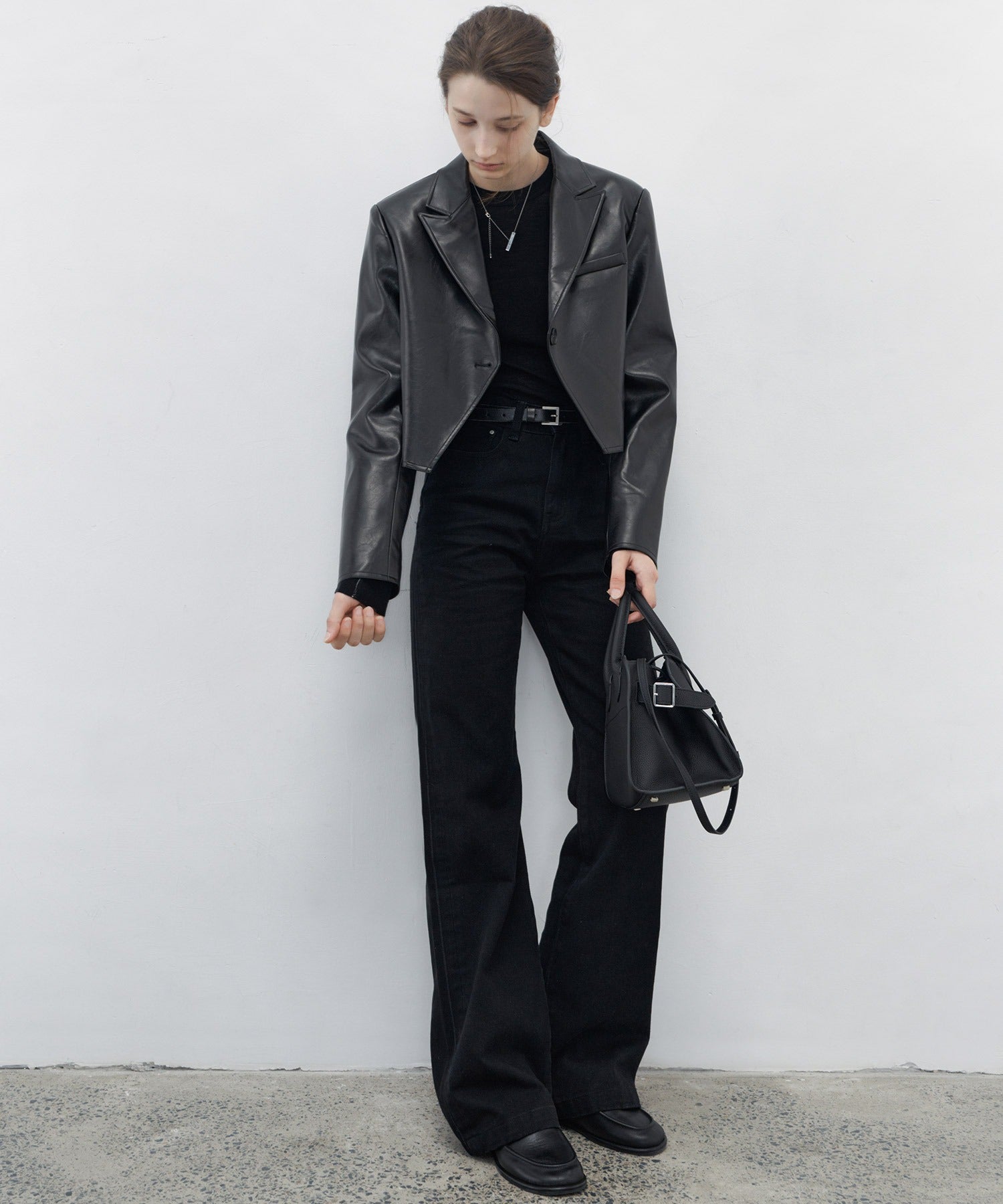 Contrast Stitch Sheer Knit Tee