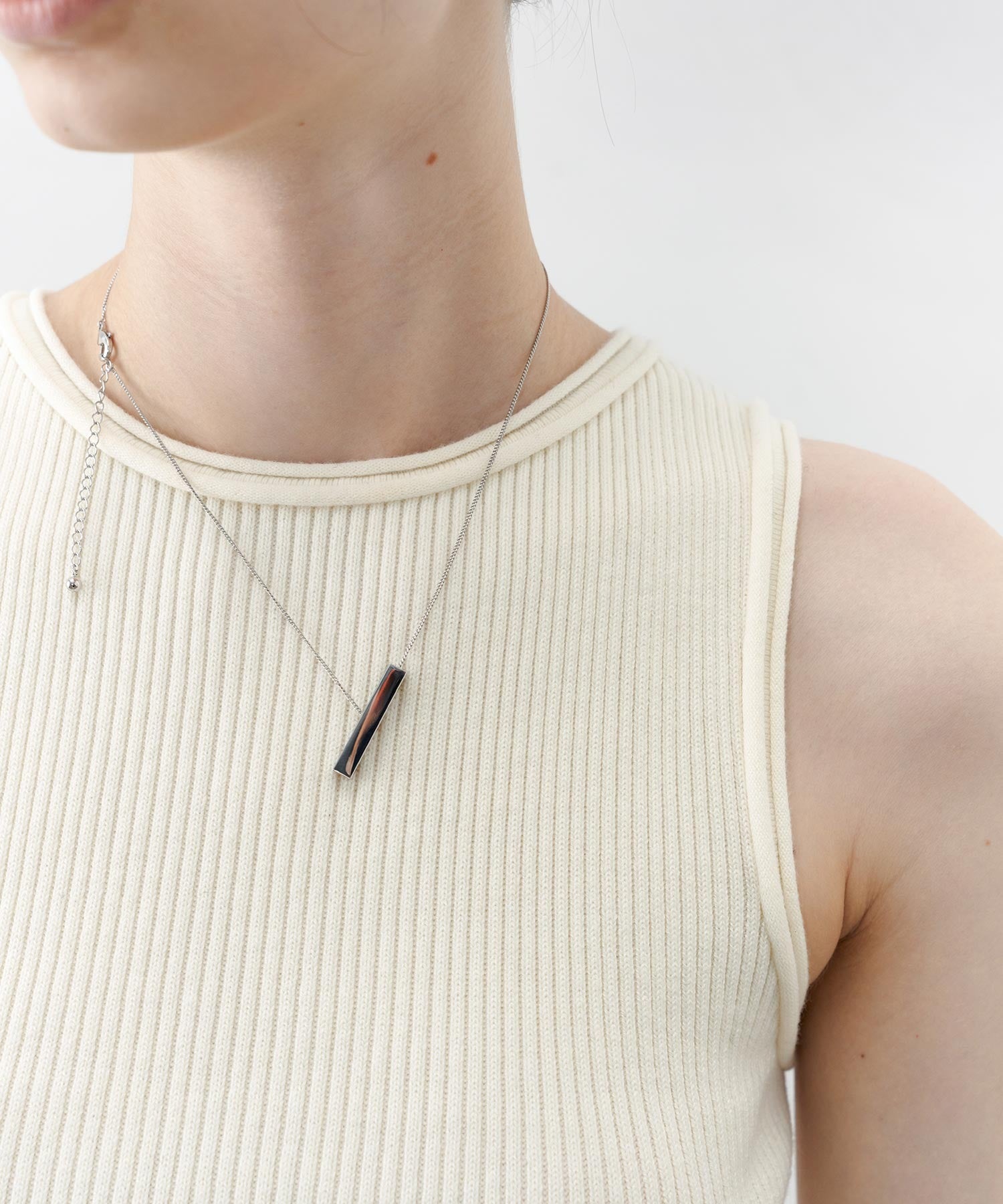 【tageechita】 울 혼합 아메리칸 슬리브 탱크 탑