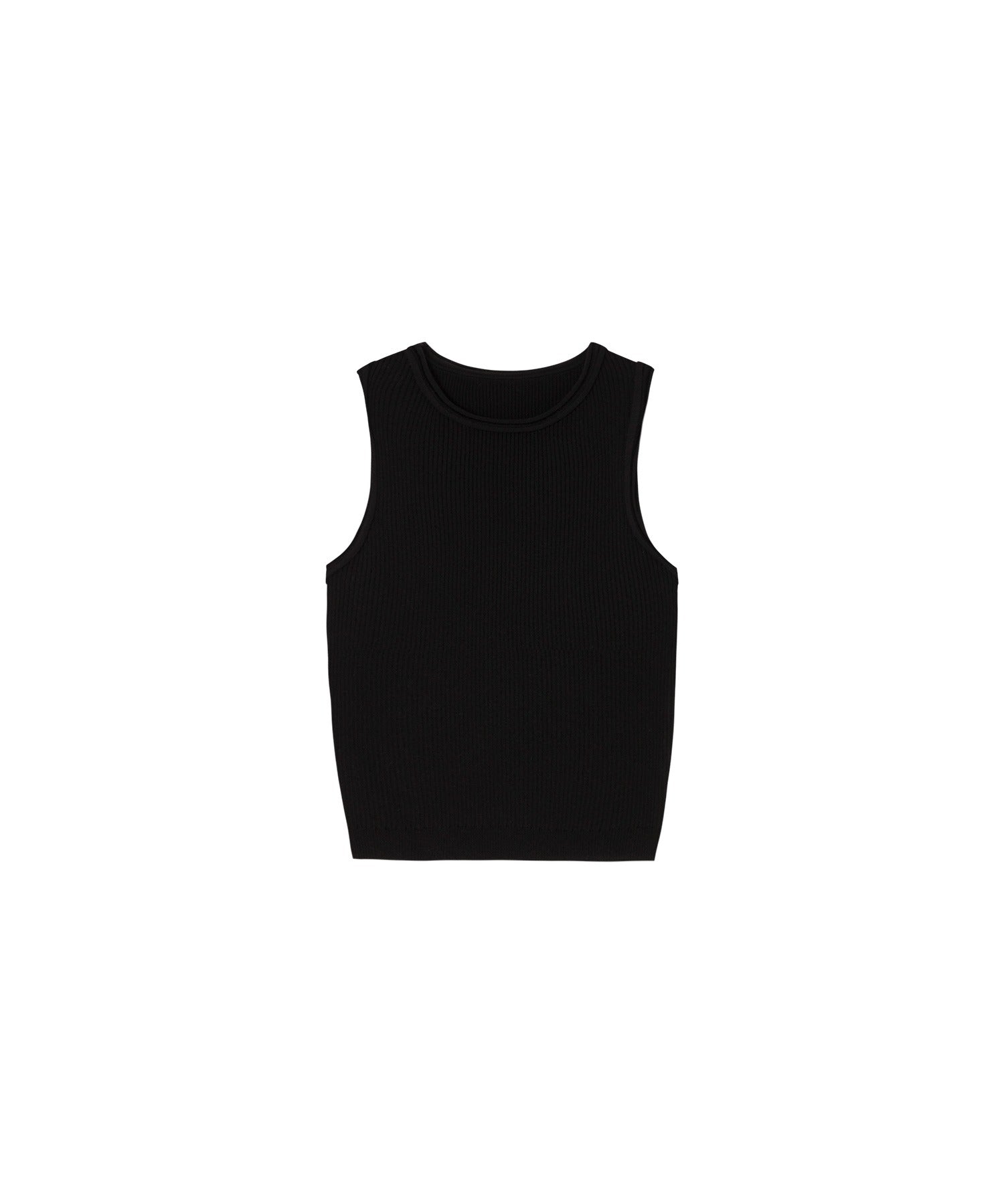 【tageechita】 울 혼합 아메리칸 슬리브 탱크 탑