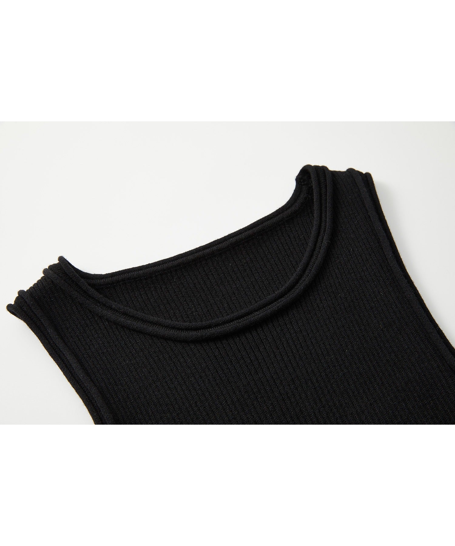 【tageechita】 울 혼합 아메리칸 슬리브 탱크 탑