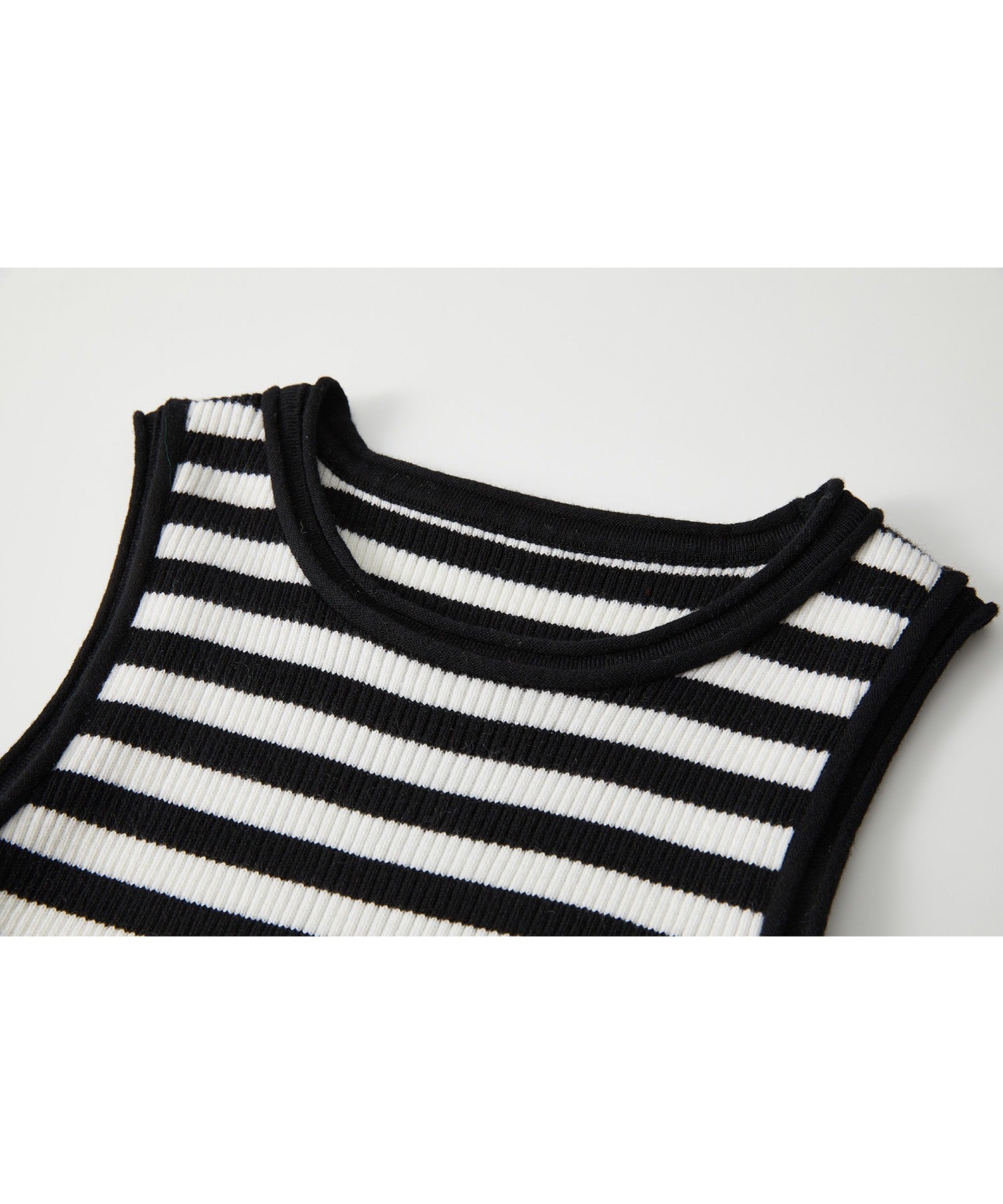 【tageechita】 울 혼합 아메리칸 슬리브 탱크 탑