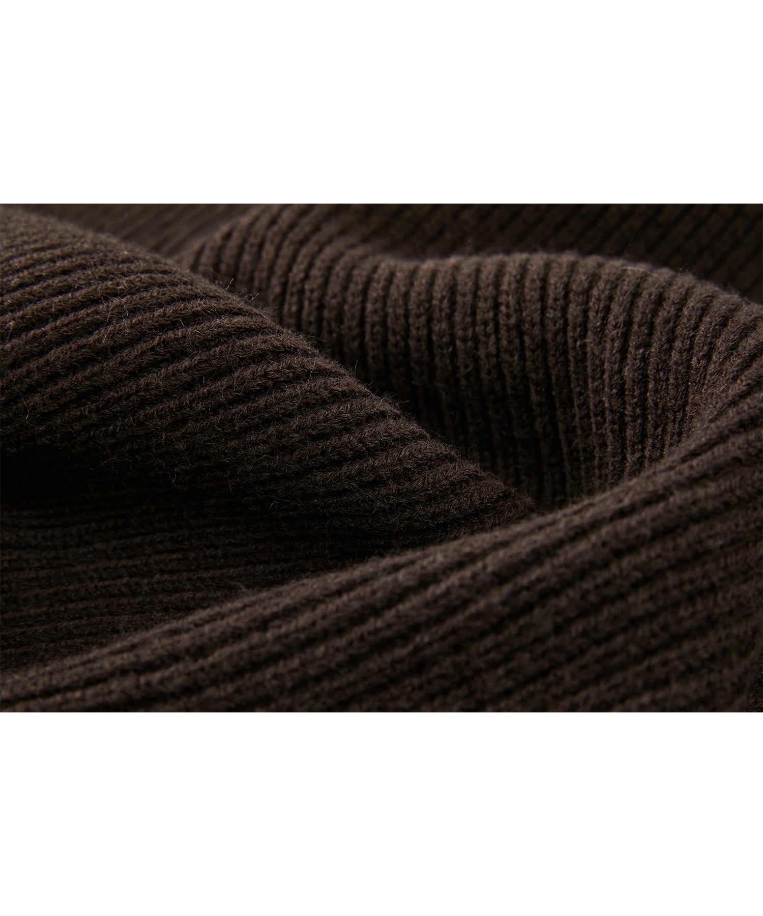 Relaxed Fit Wool-Blend Sweater with Crossed High Neck