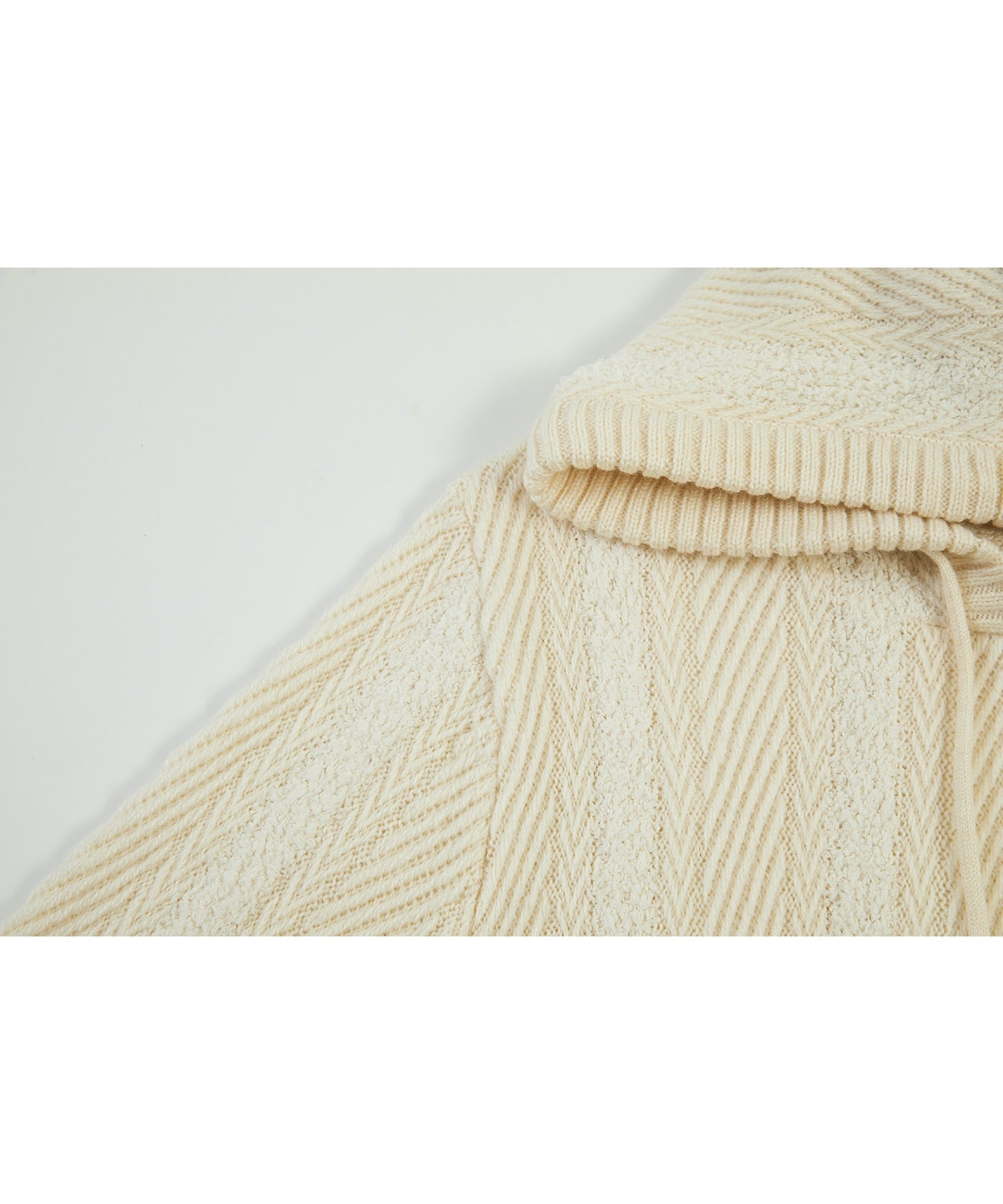 Hooded Fringe Knit Dress