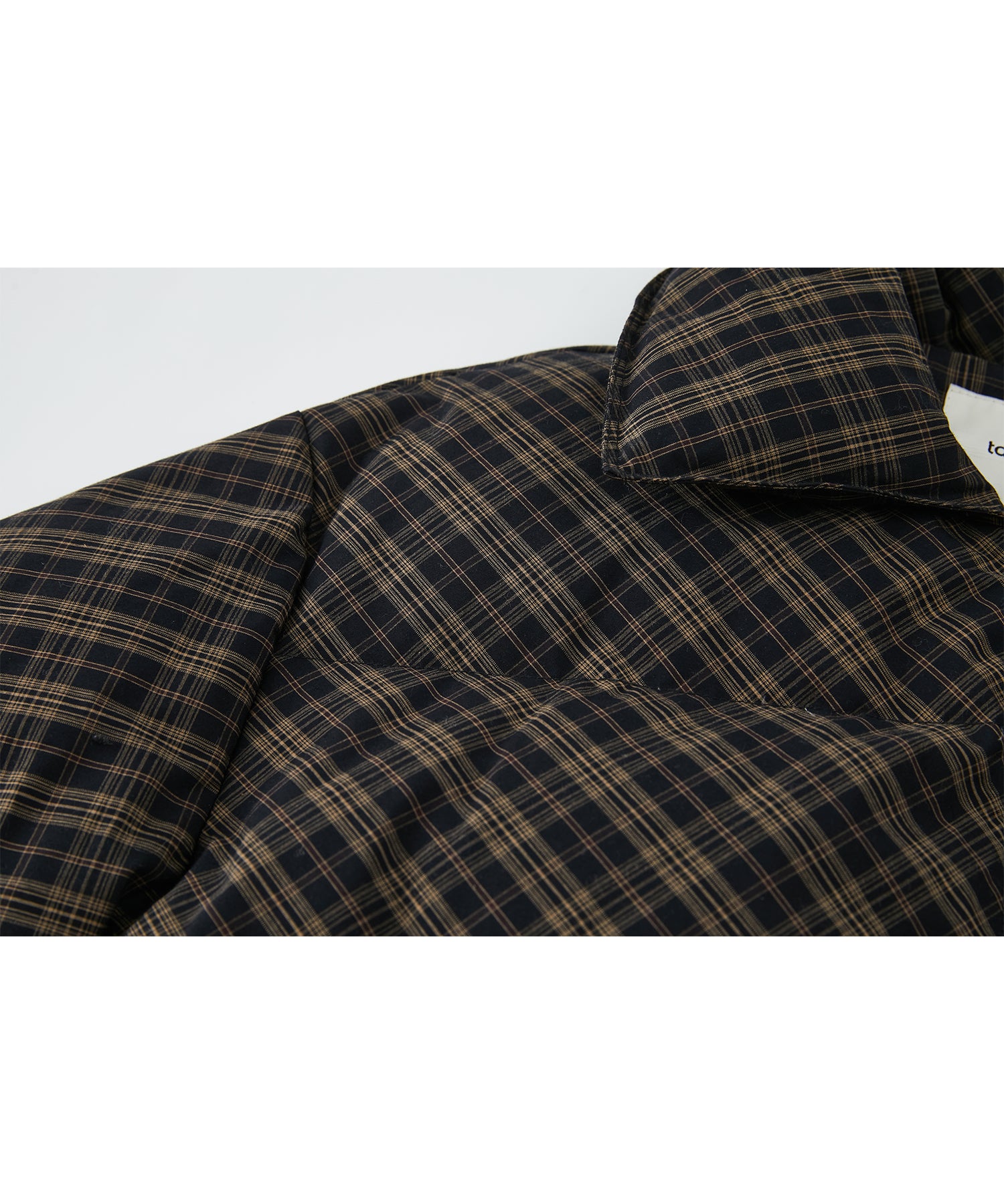 Check Pattern Down Coat