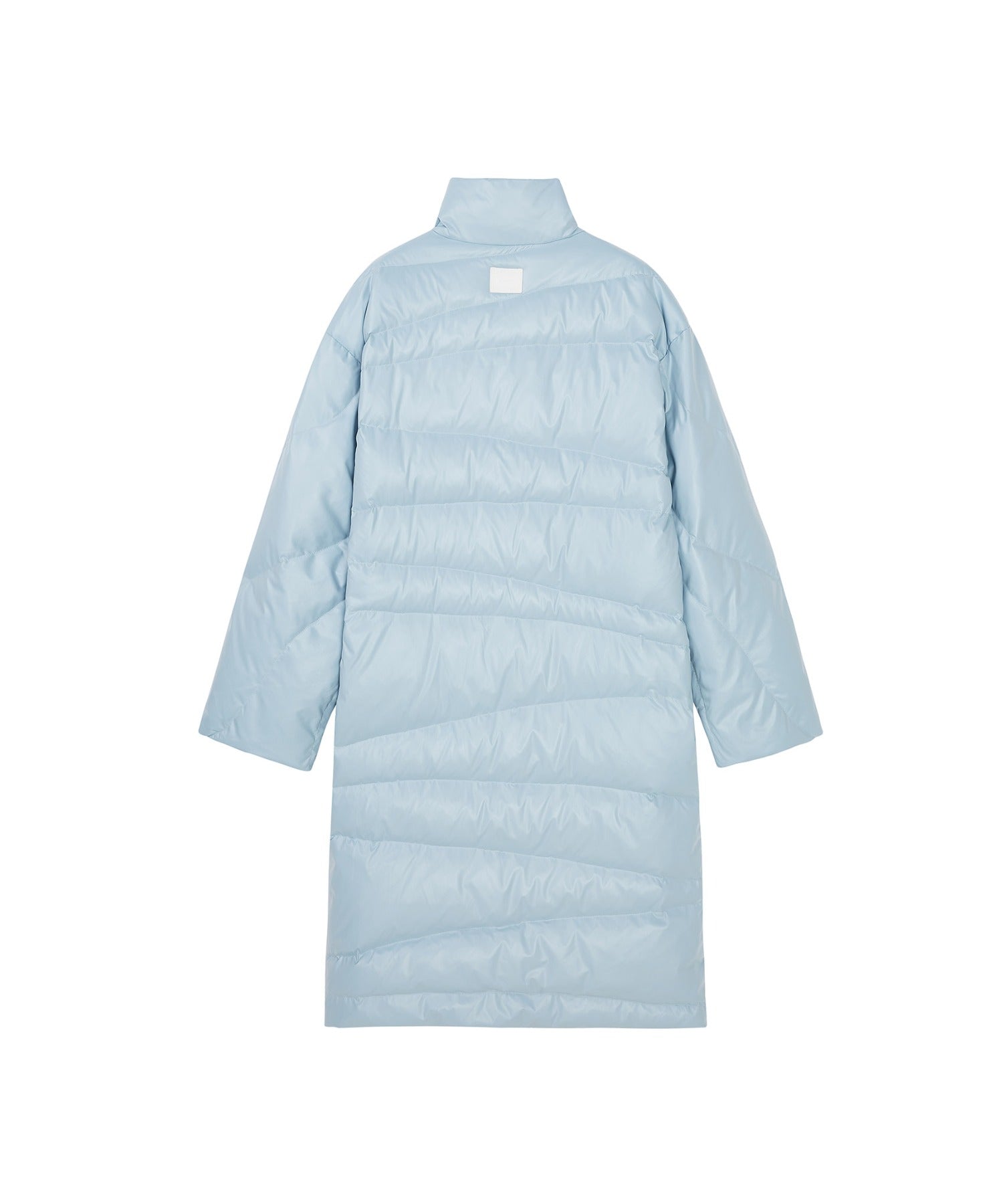 Random-Stitch Long Down Coat