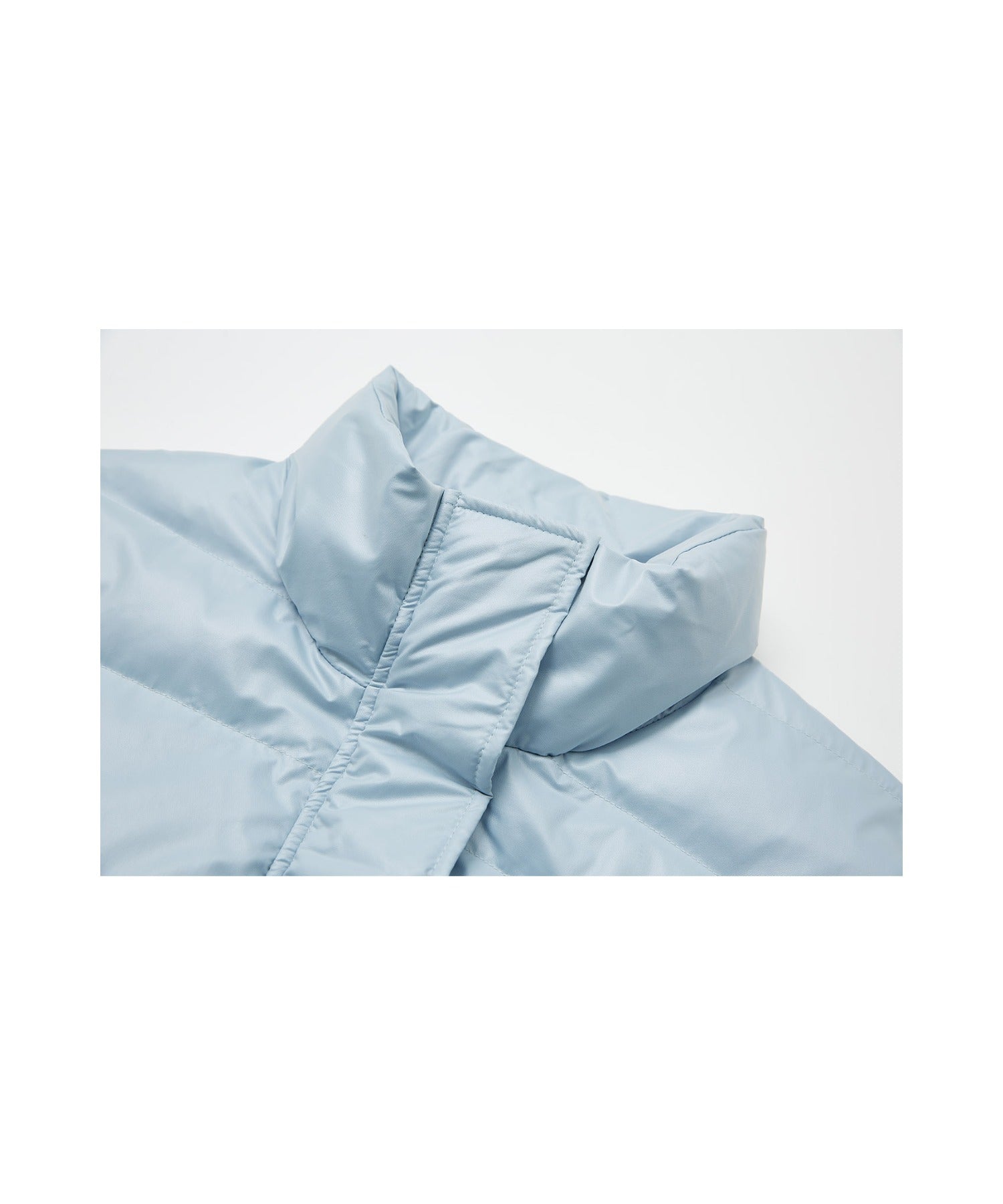 Random-Stitch Long Down Coat