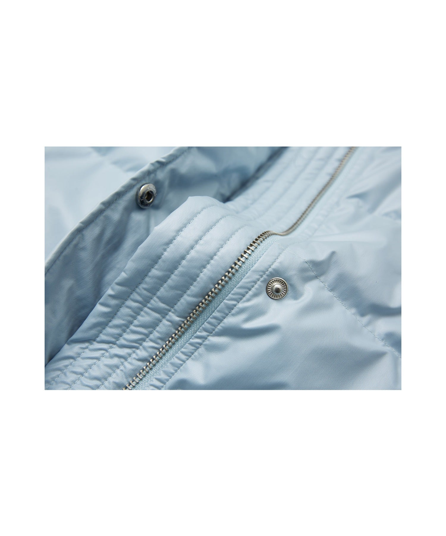 Random-Stitch Long Down Coat