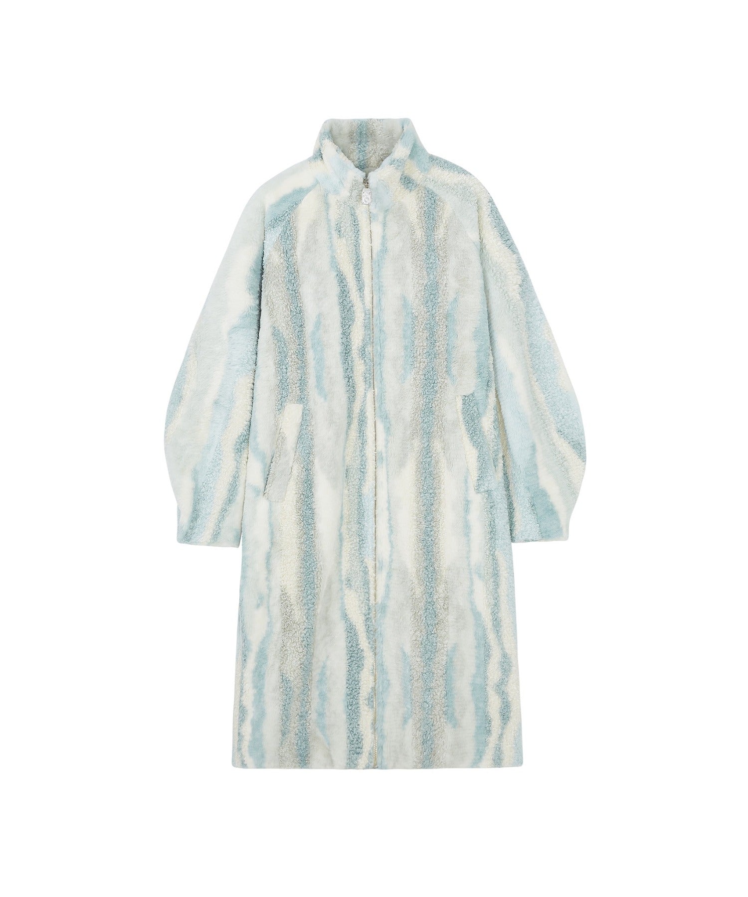 Nuance Jacquard Oversized Long Coat