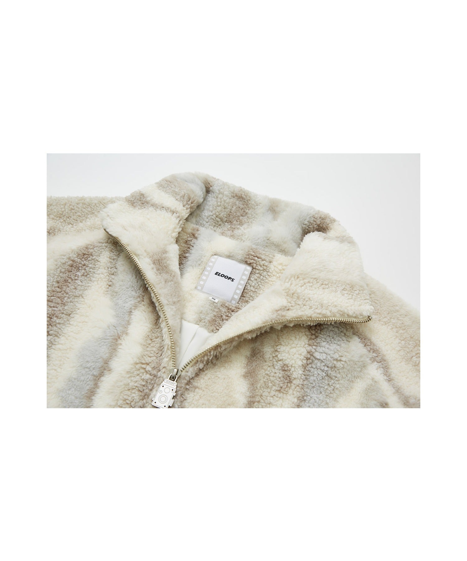 Nuance Jacquard Oversized Long Coat