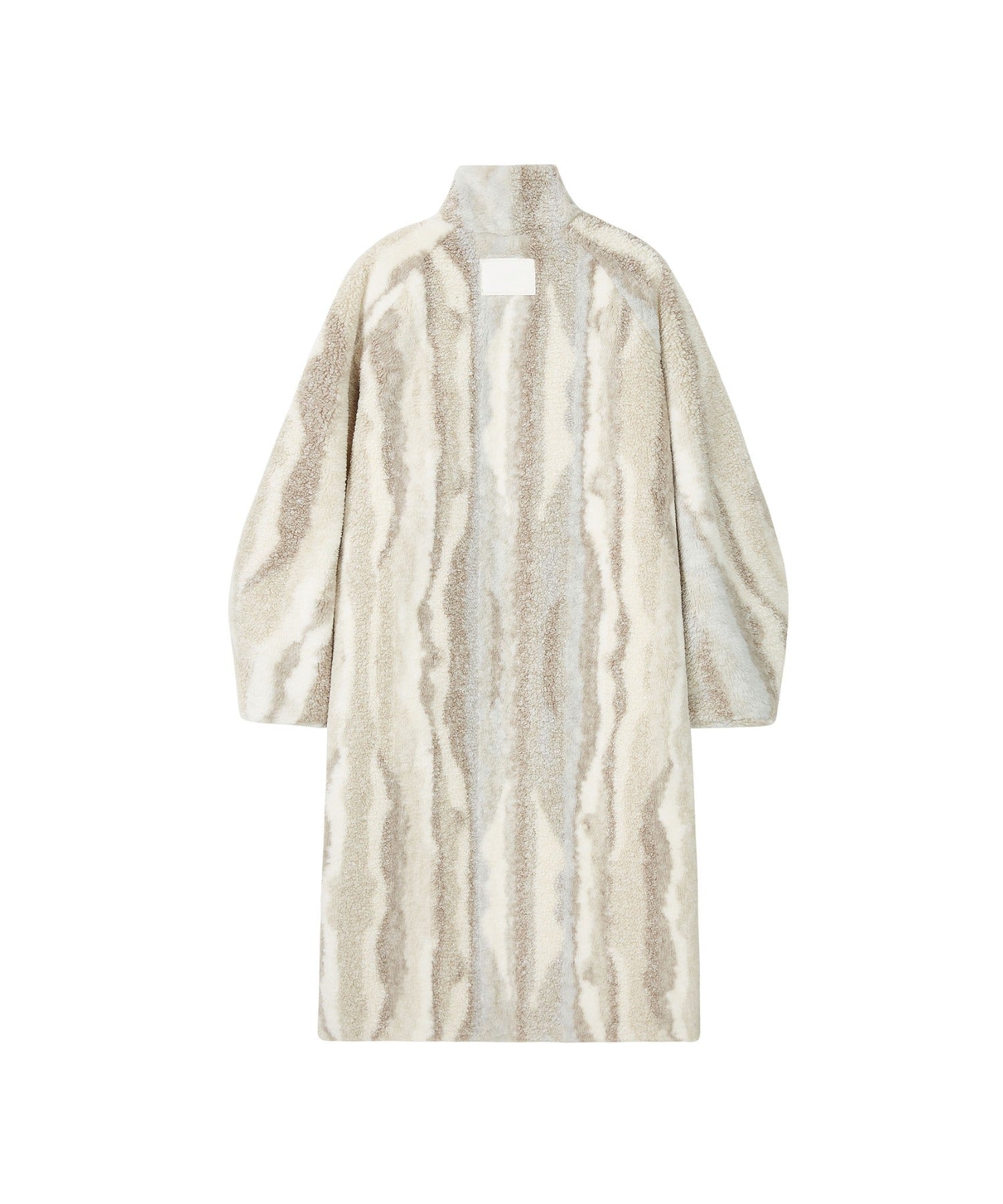Nuance Jacquard Oversized Long Coat