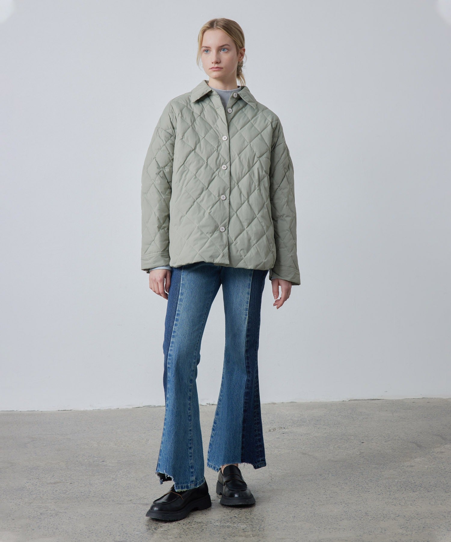 Oversized Matte Quilted Jacket