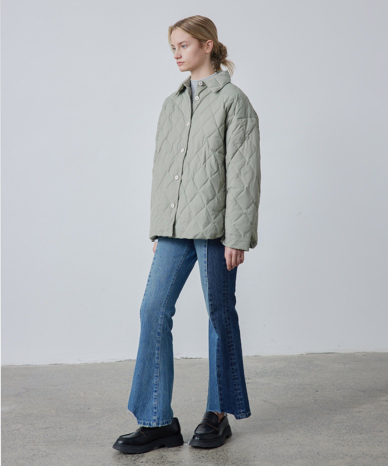 Oversized Matte Quilted Jacket