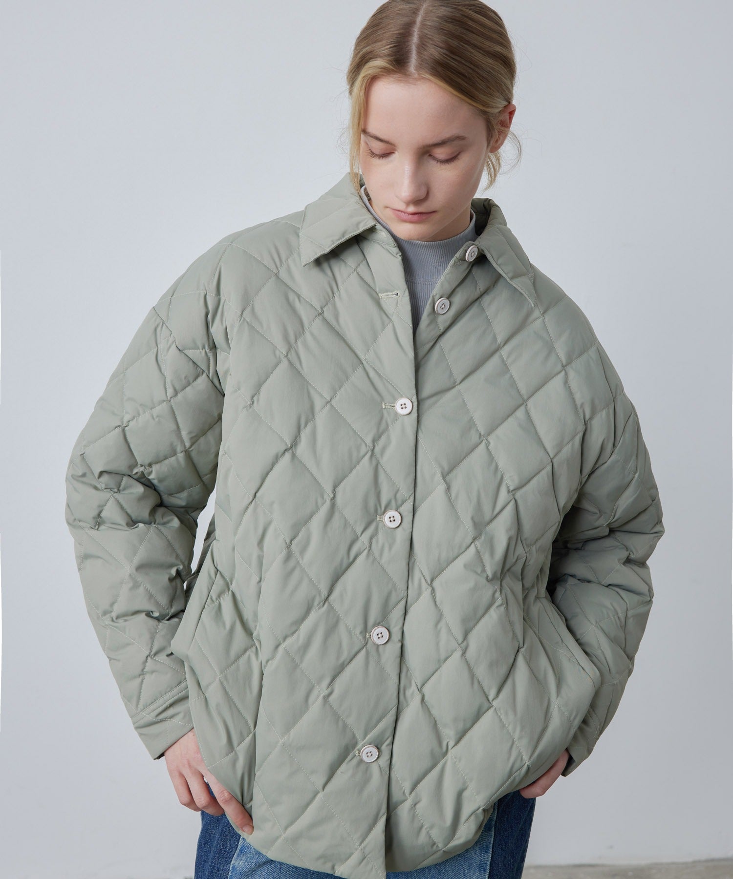 Oversized Matte Quilted Jacket