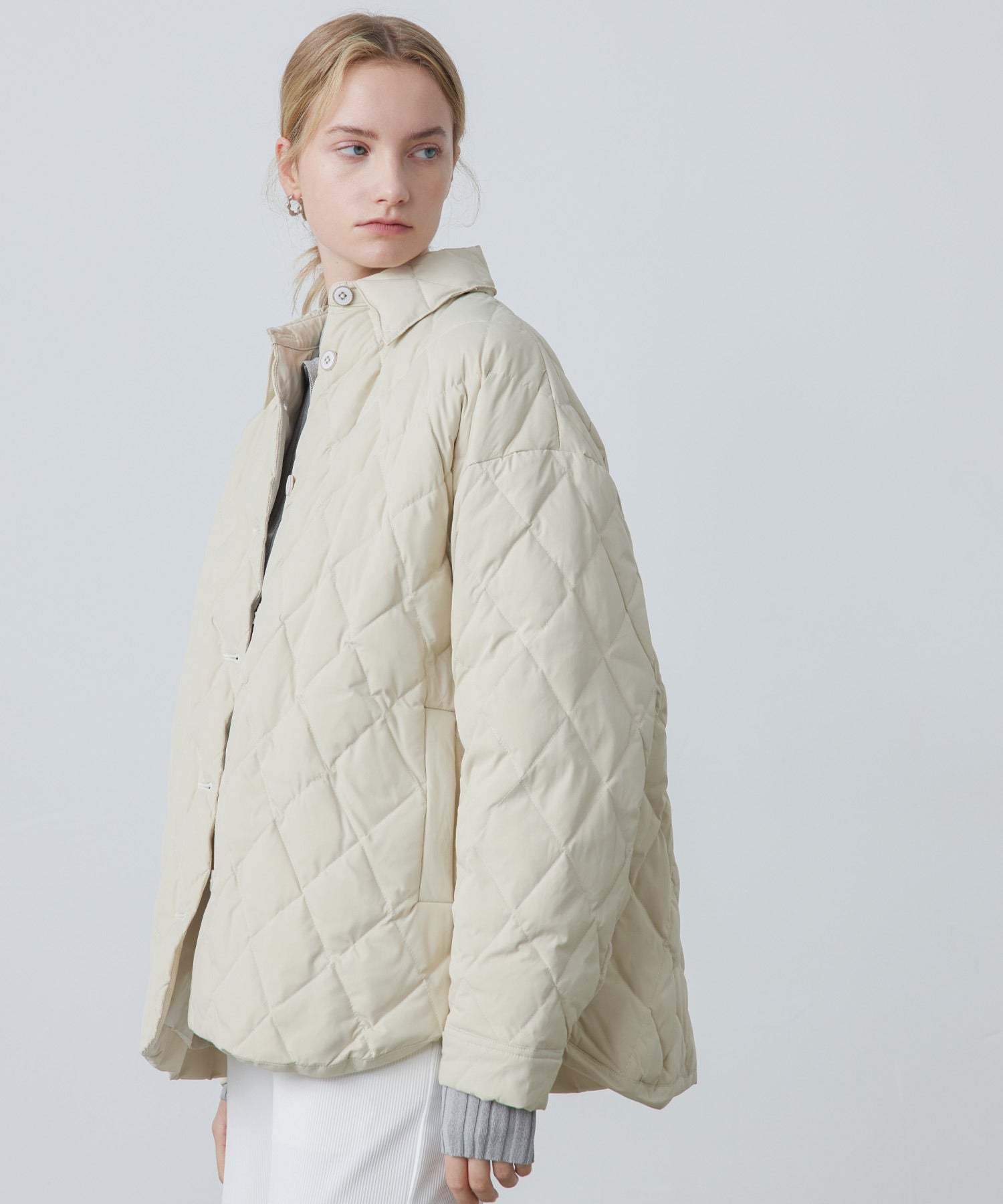 Oversized Matte Quilted Jacket