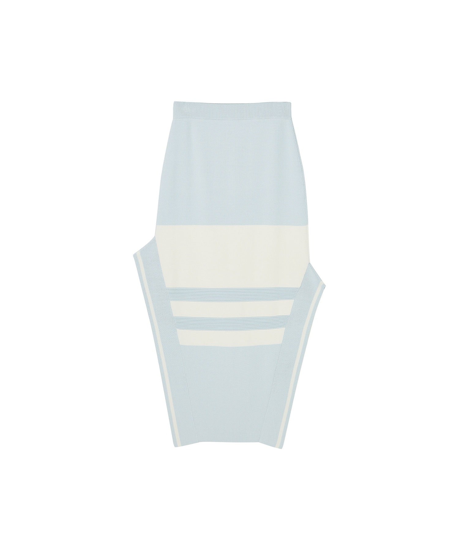 Bicolor Block Square Hem Knit Dress