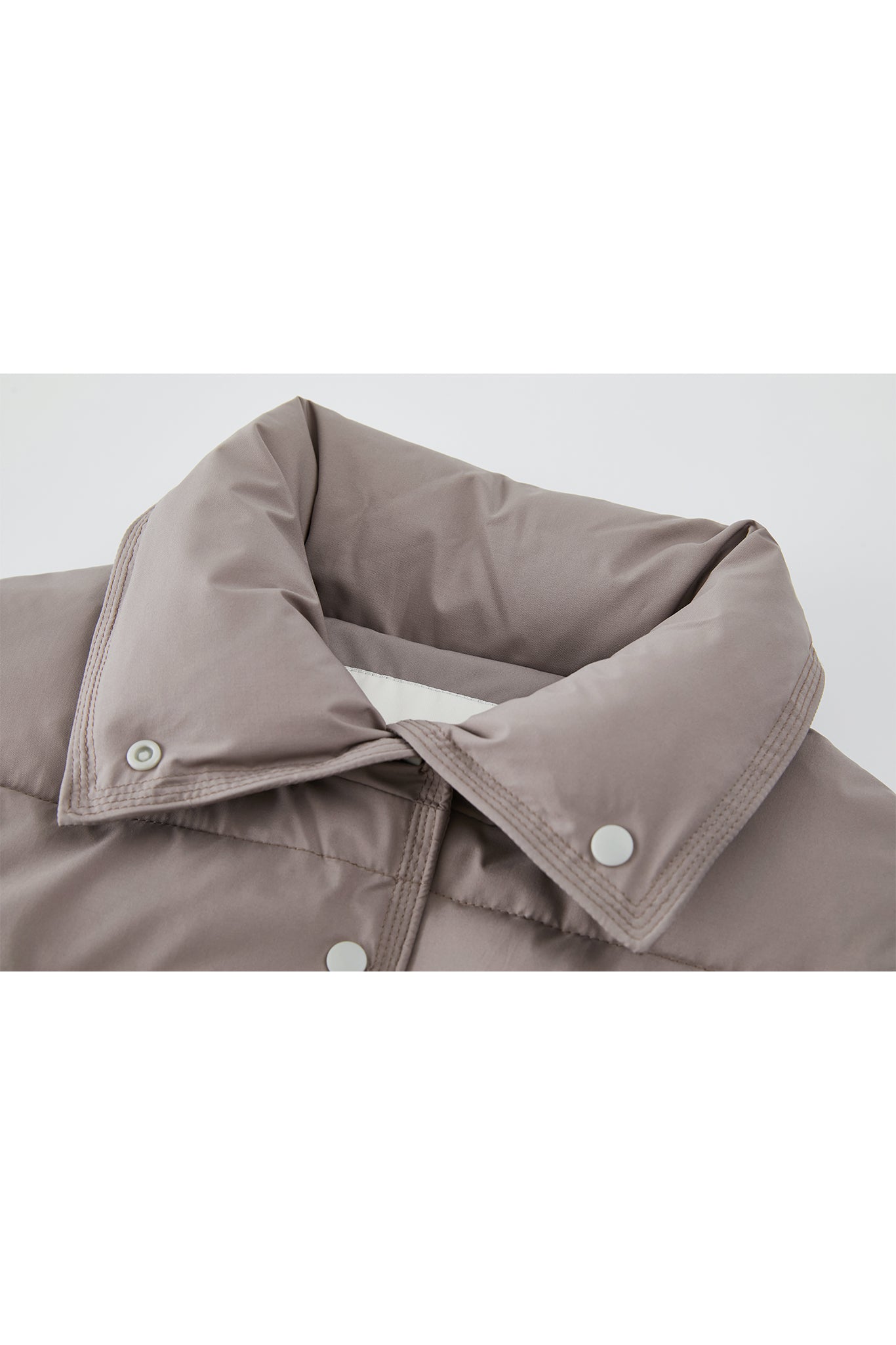 Cropped Puffer Vest with Moldable Neckline