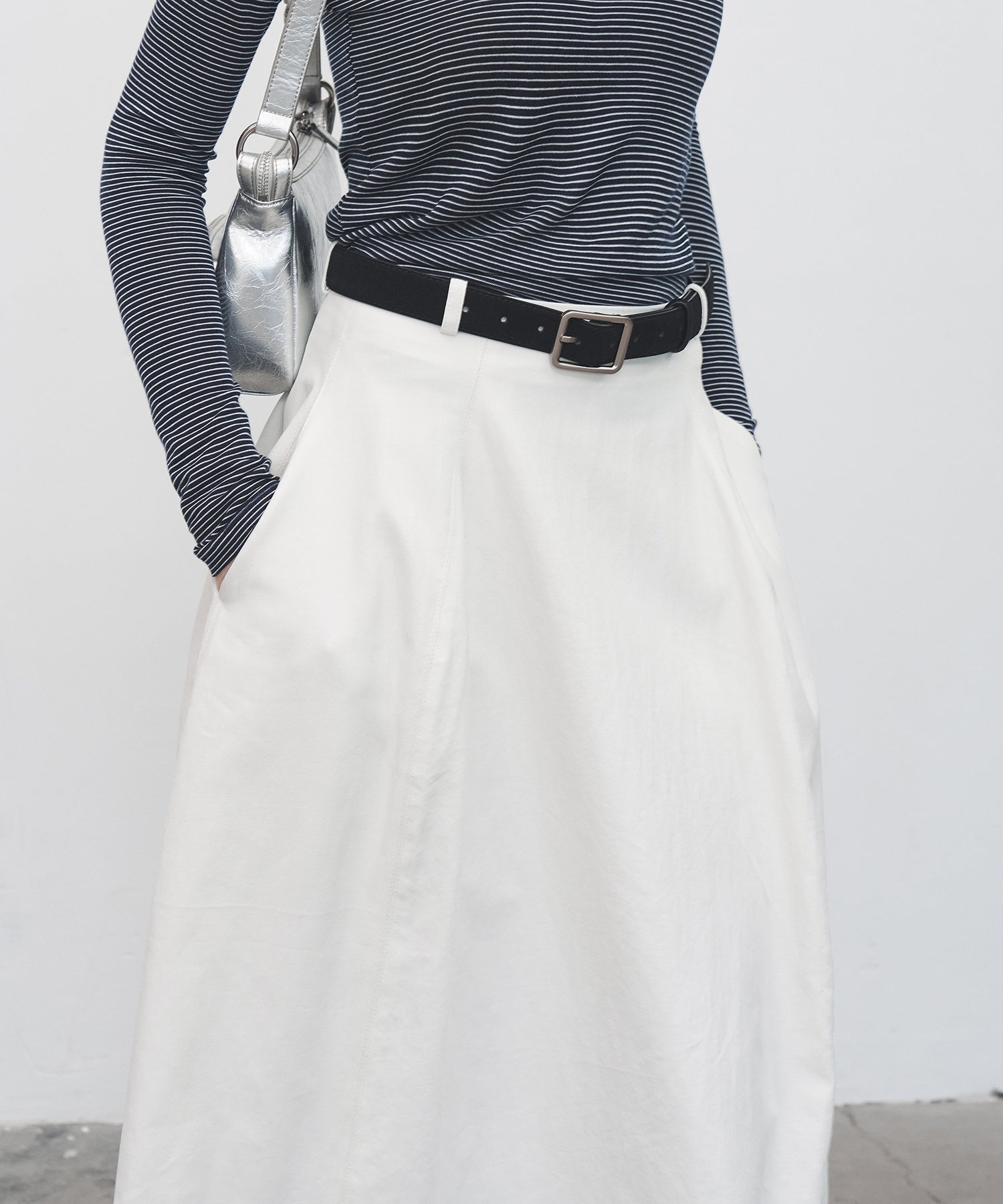 High-Waist Cocoon Balloon Skirt
