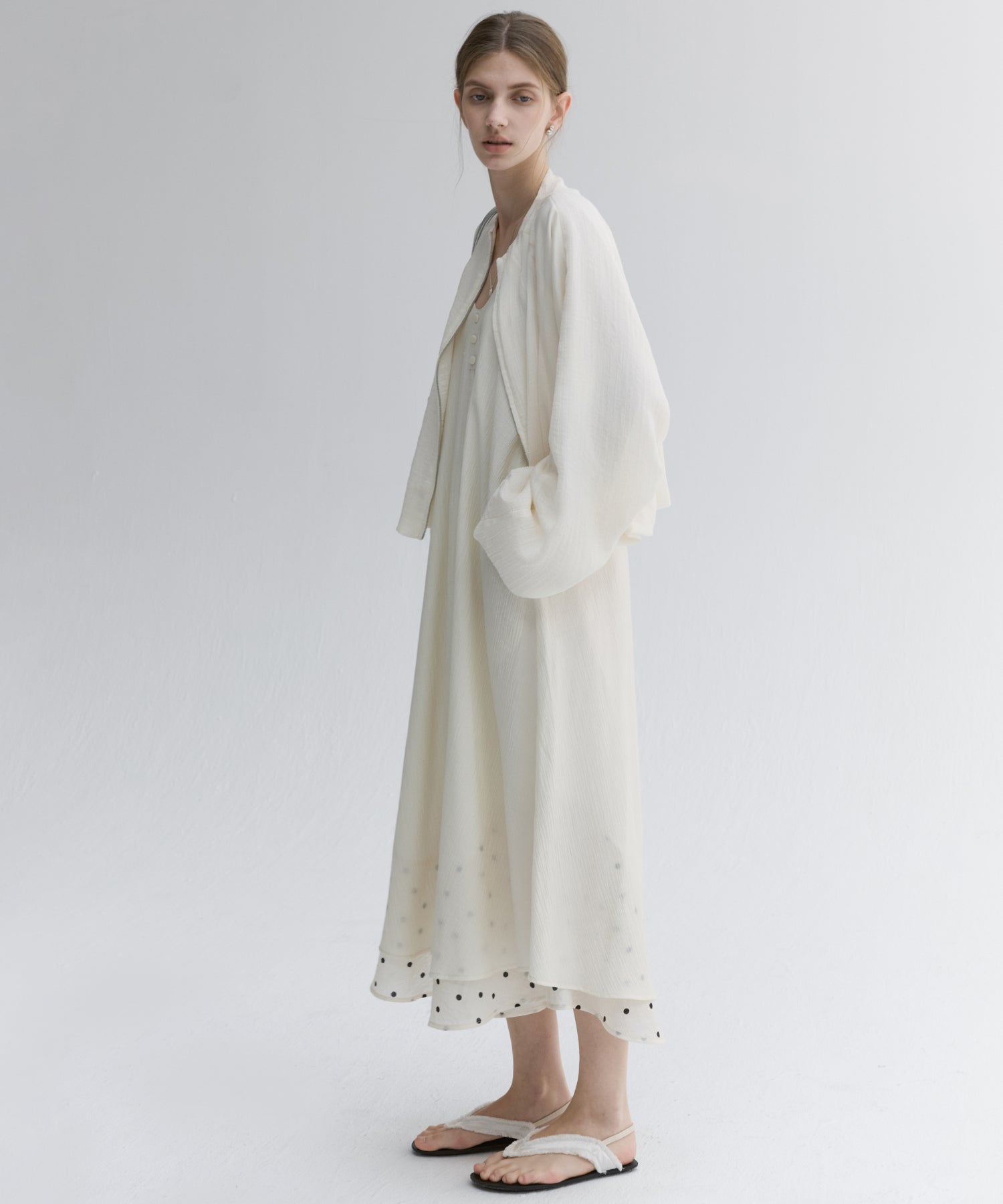 Layered Sheer Cami Long Dress