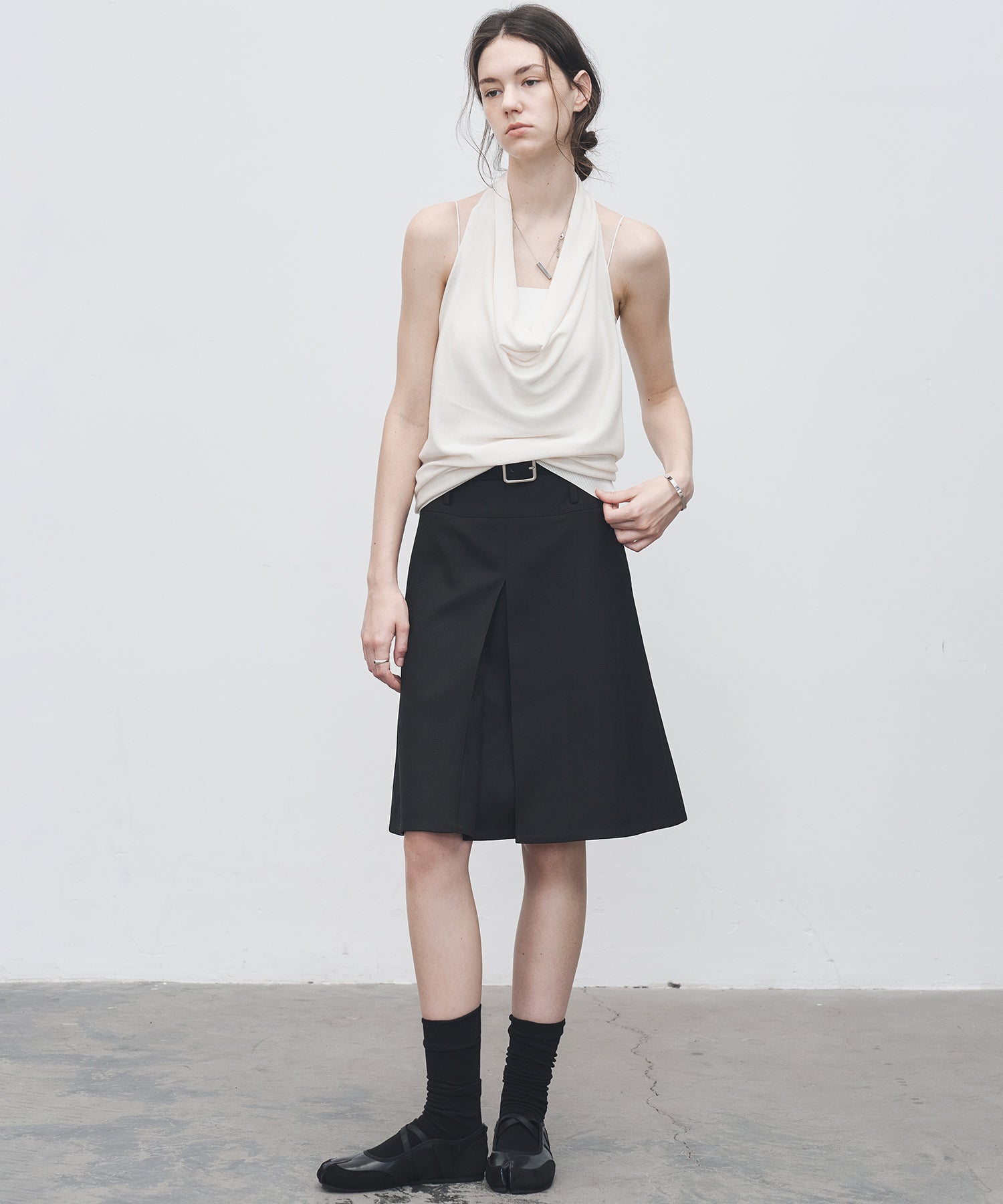 Drape Neck Halter Top