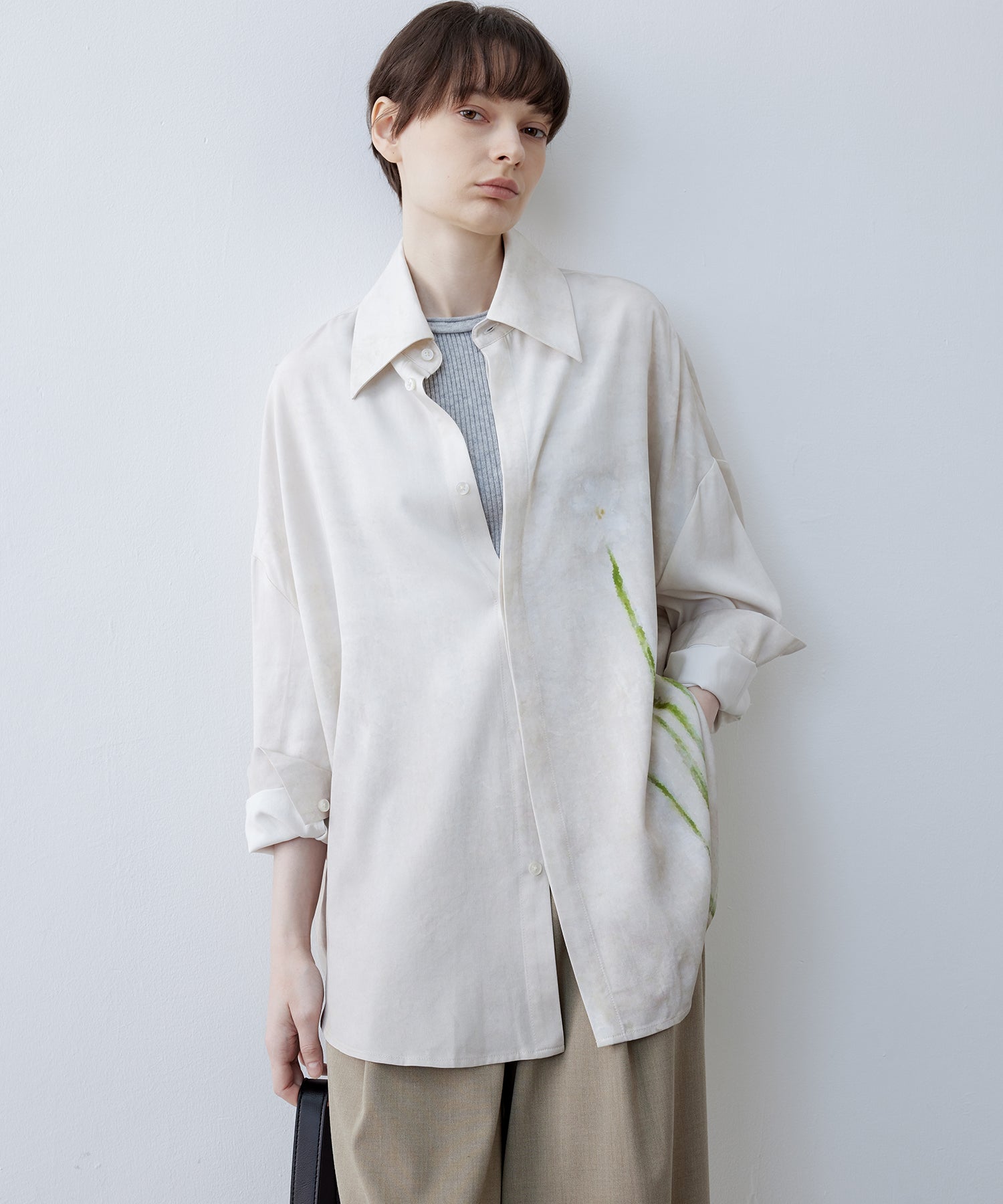 Floral Print Oversized Shirt