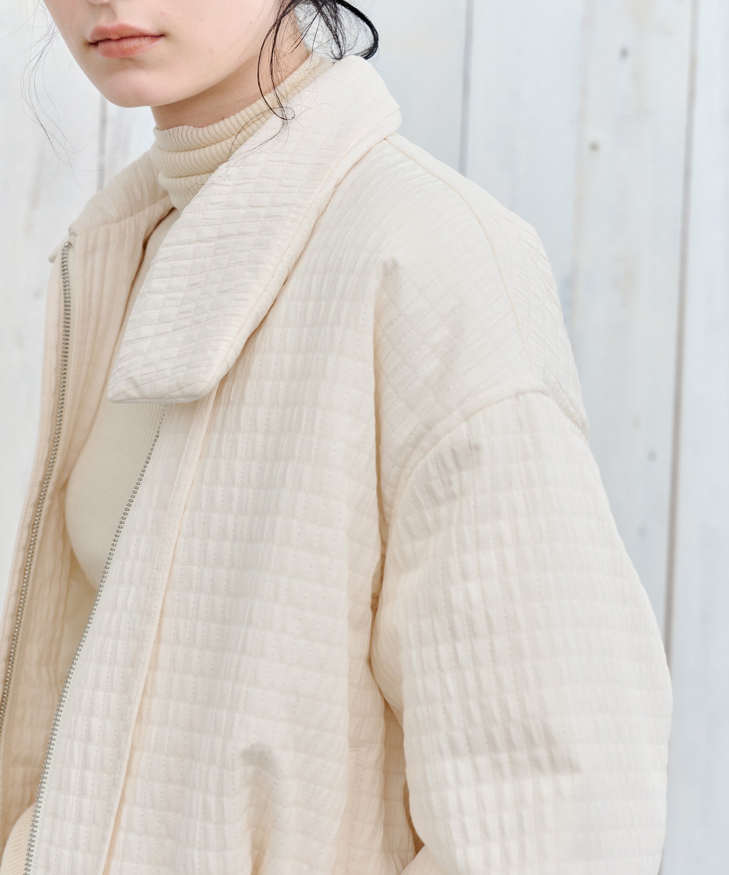 Ribbon Balloon Quilted Jacket