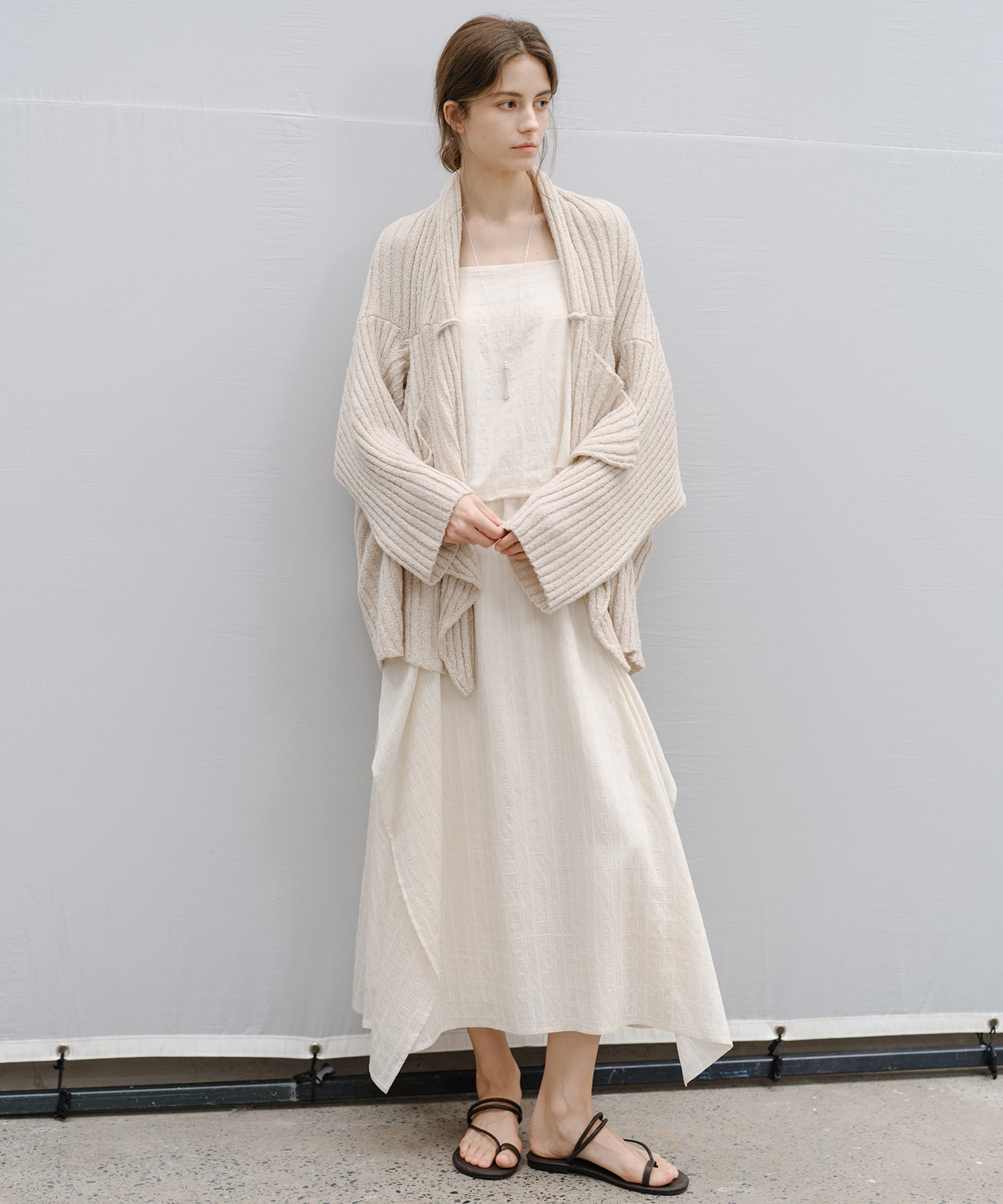 “Shipping from late February to early March” Chunky Draped Knit Cardigan