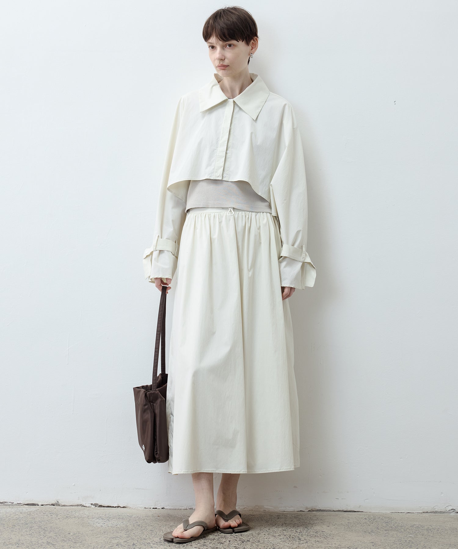 UPF50+ Drawstring Gathered Skirt