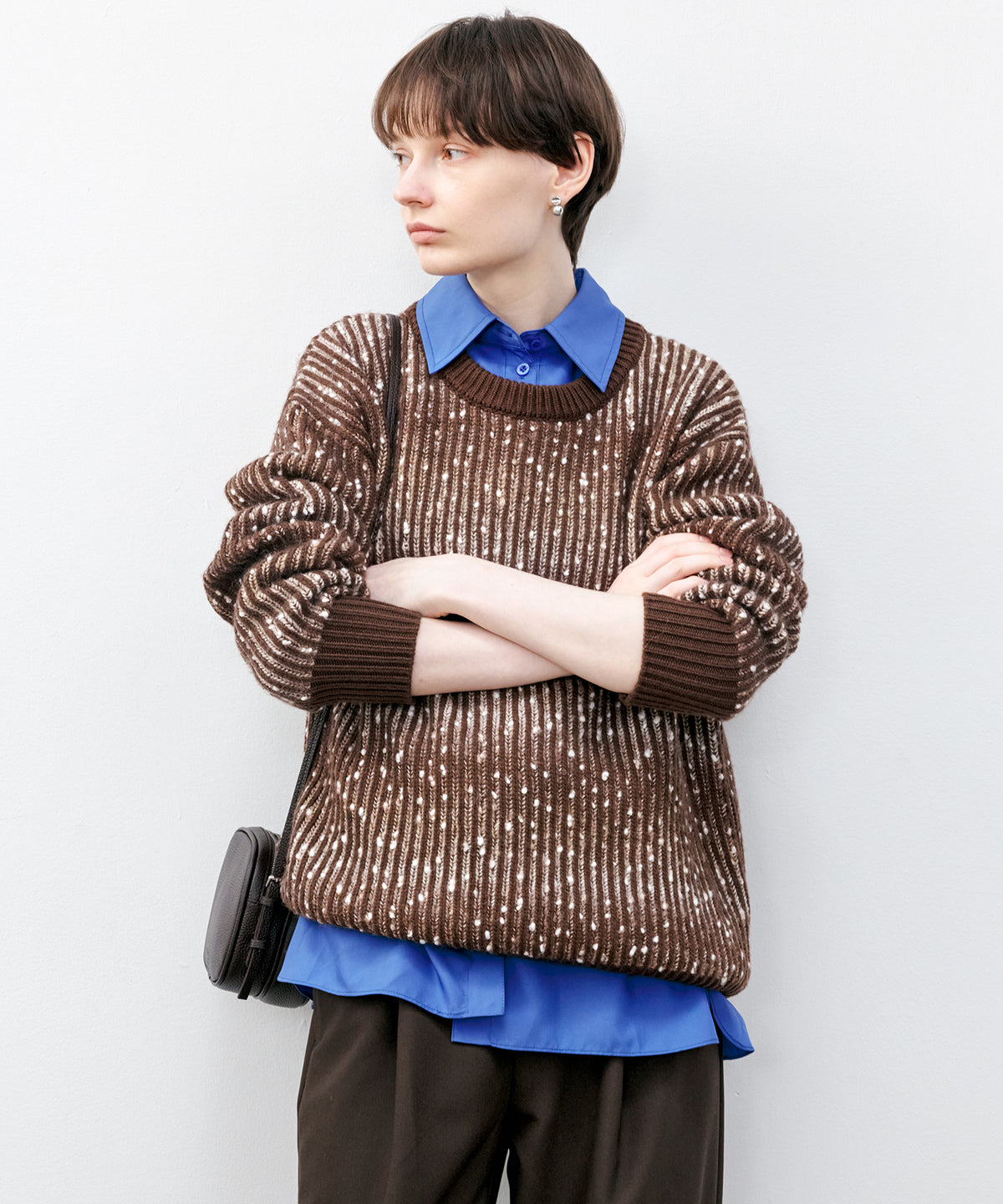 Multi-Way Oversized Collar Shirt