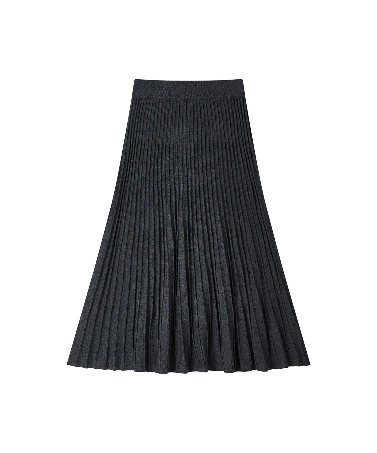 「10月下旬出荷予定」Wool-Silk Blend Pleated Knit Skirt