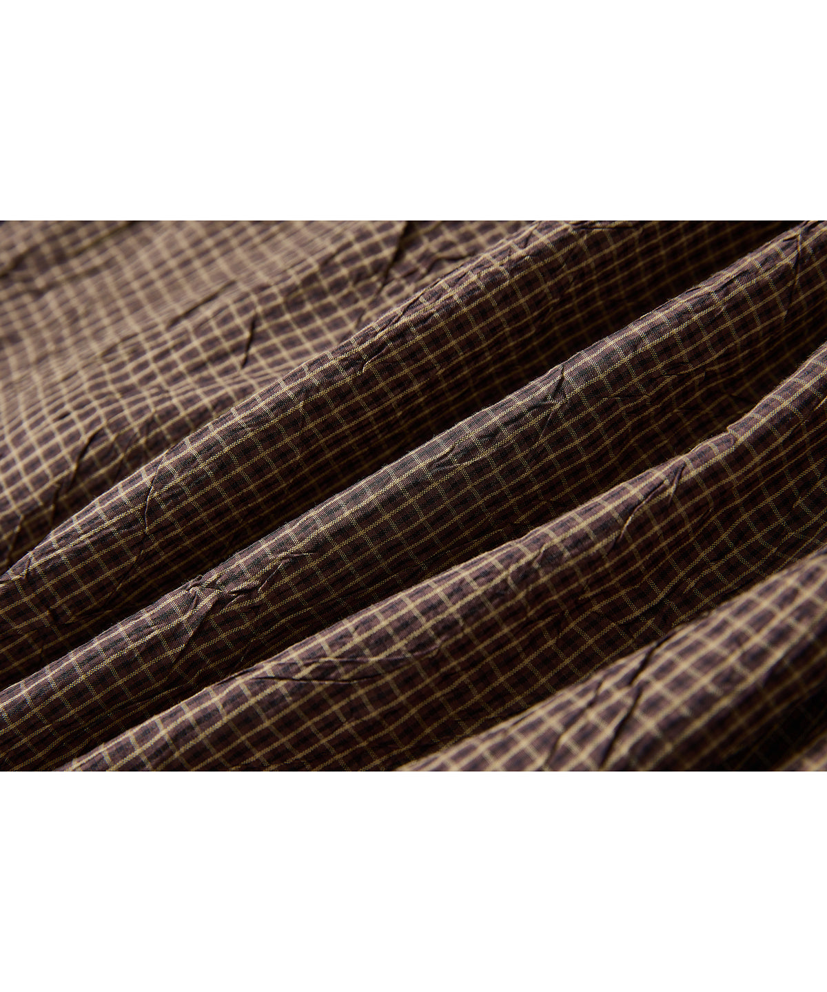 「9月下旬出荷予定」Vintage Check Balloon Long Skirt