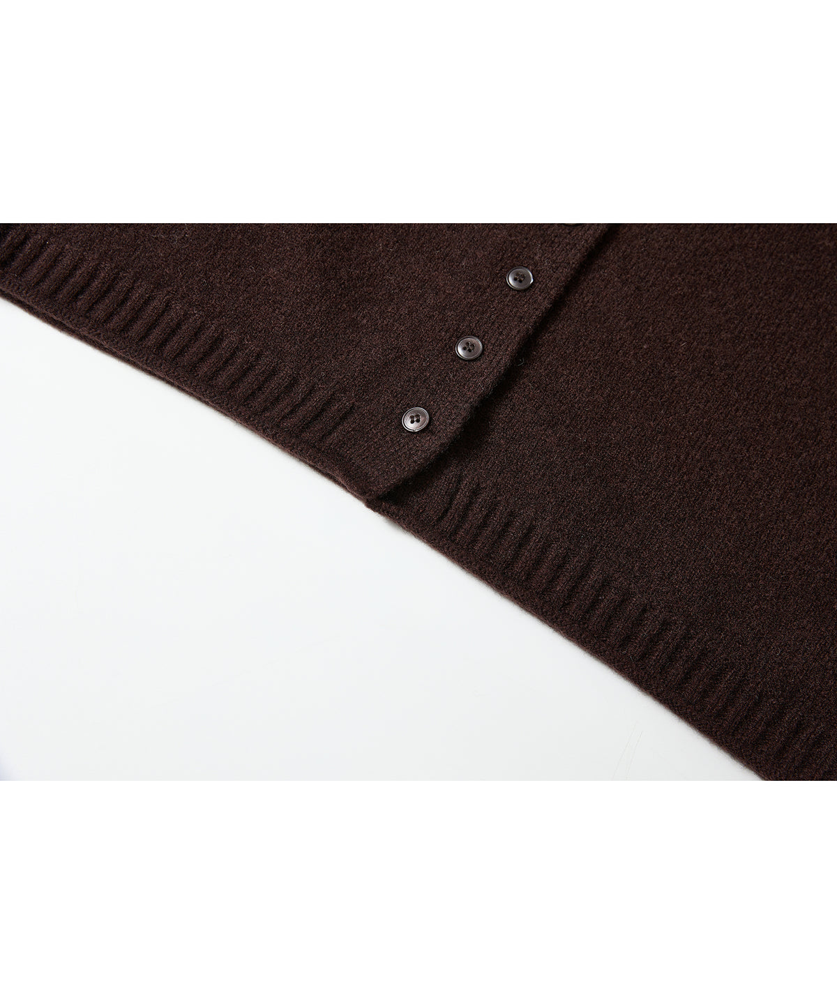「10月下旬出荷予定」100% Wool High Neck Button Knit Vest