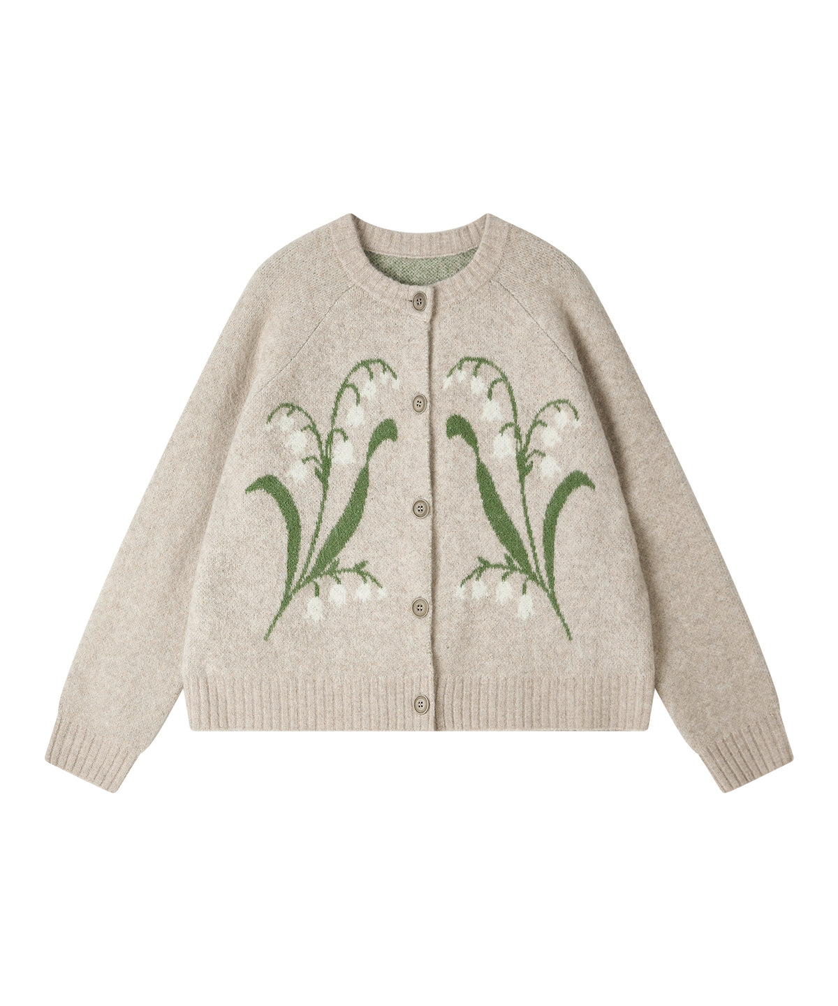 「10月下旬出荷予定」Lily of the Valley Jacquard Knit Cardigan