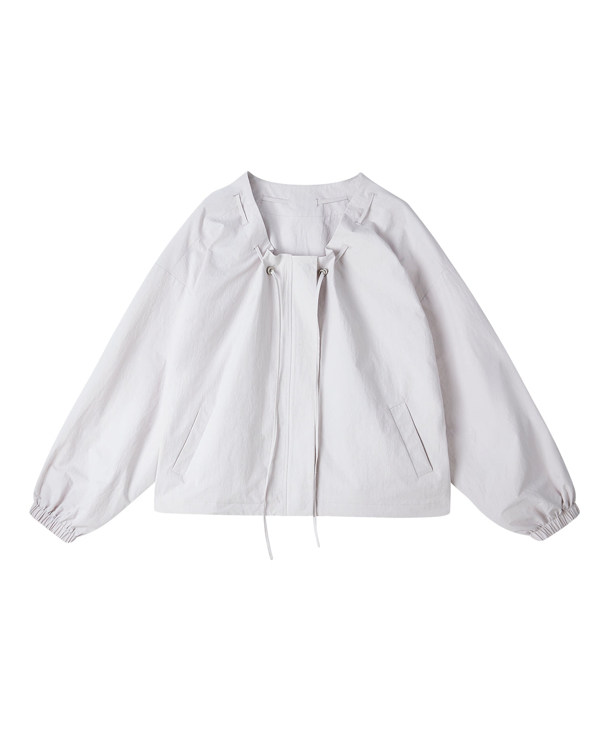 「9月下旬出荷予定」Drawstring Gathered Cropped Blouson