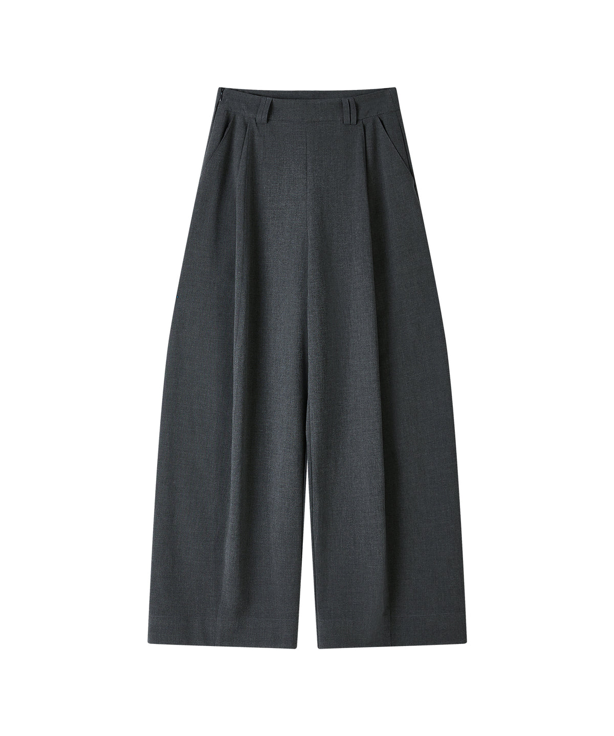 「10月下旬出荷予定」Tucked Wide Straight Slacks Pants