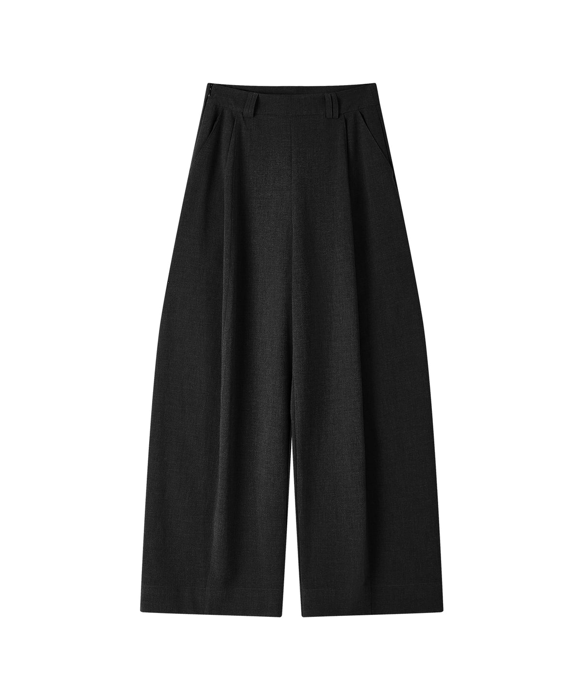 「10月下旬出荷予定」Tucked Wide Straight Slacks Pants
